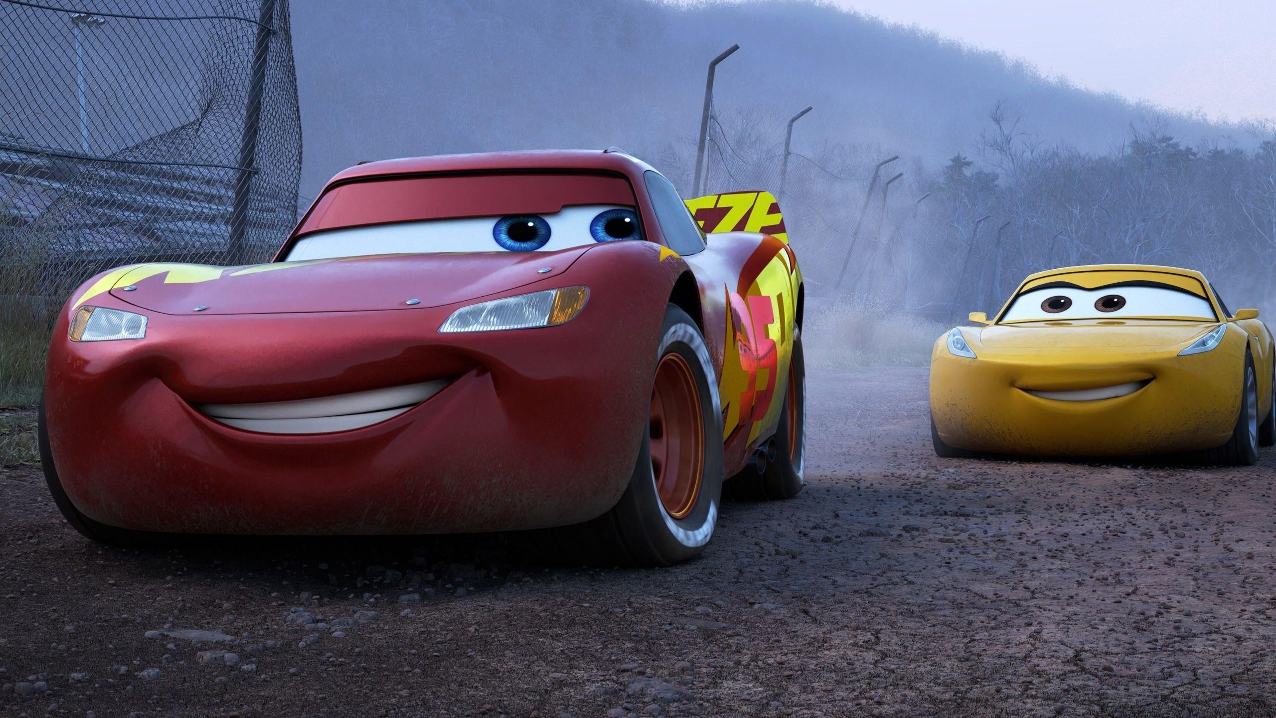 2560x1440 Cars 3 Lightning McQueen Cruz Ramirez Wallpaper, Desktop