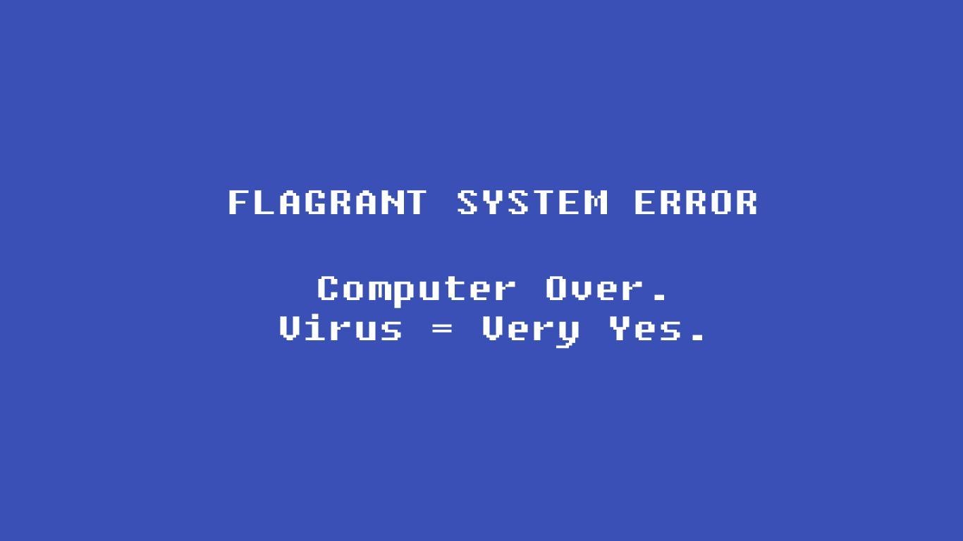 1370x770 Computer over? Virus equals very yes? That's not a good prize!, Desktop