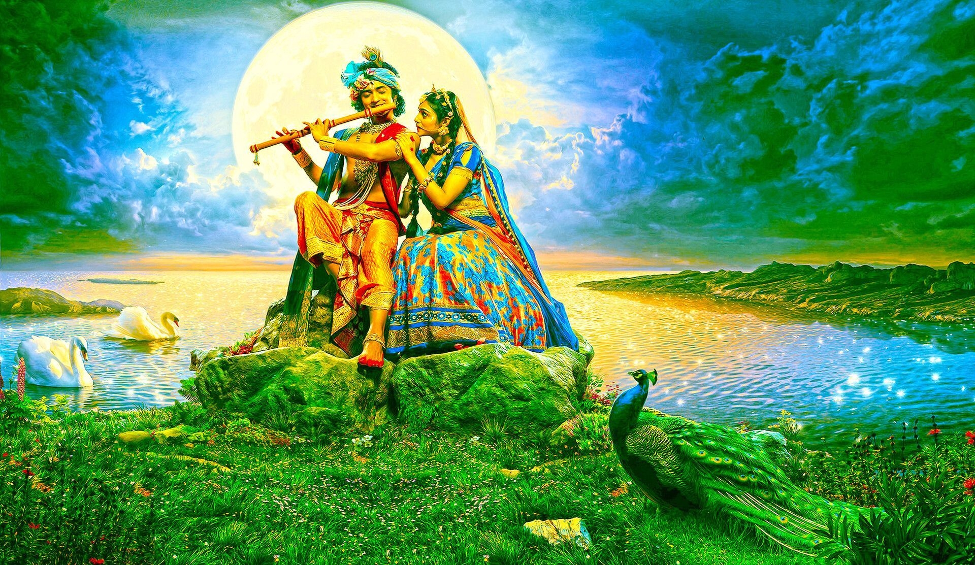 1920x1120 Radha Krishna Serial Wallpaper Free Radha Krishna Serial Background, Desktop