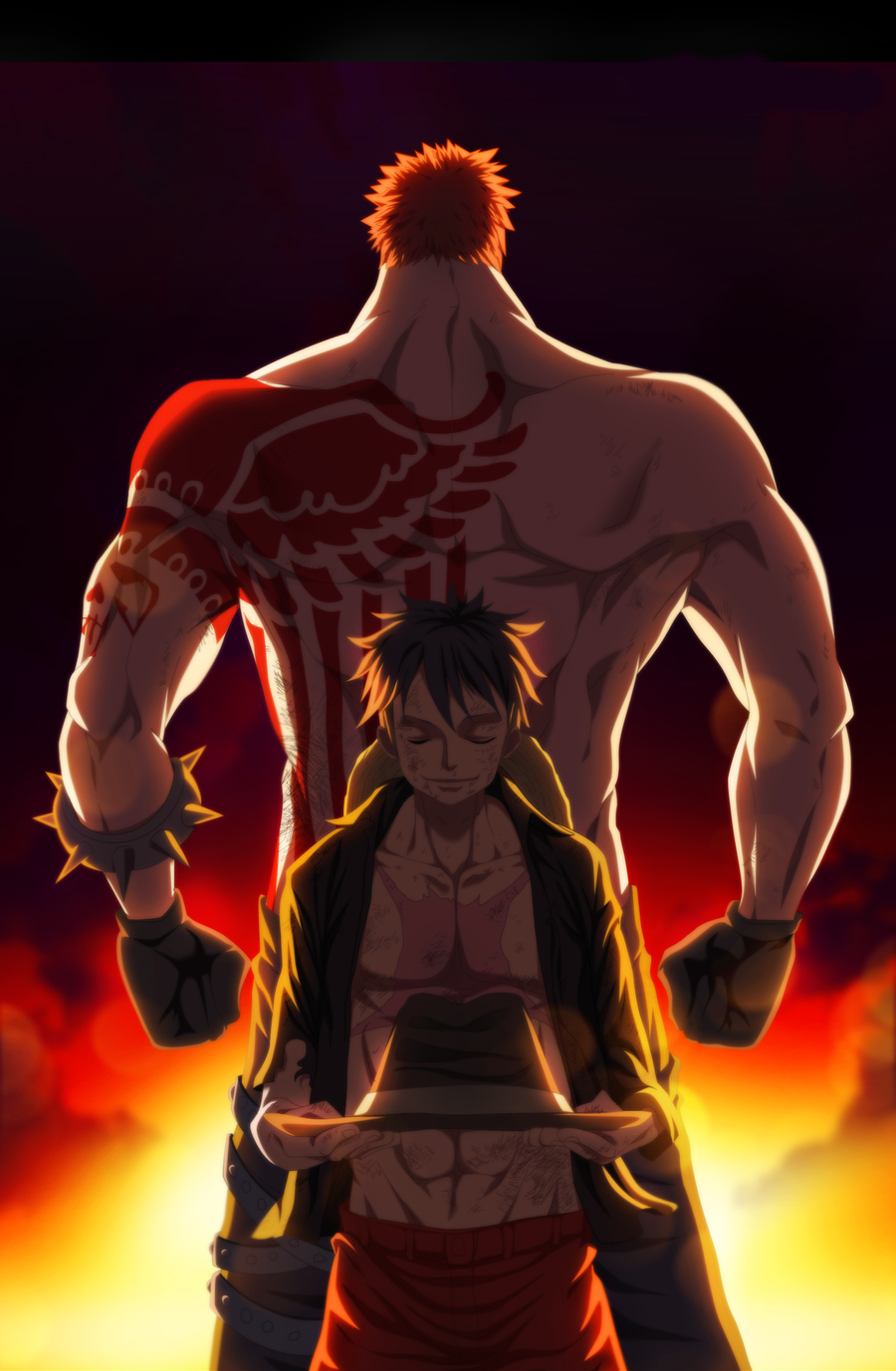 900x1380 Wallpaper, One Piece, Monkey D Luffy, Charlotte Katakuri, Phone