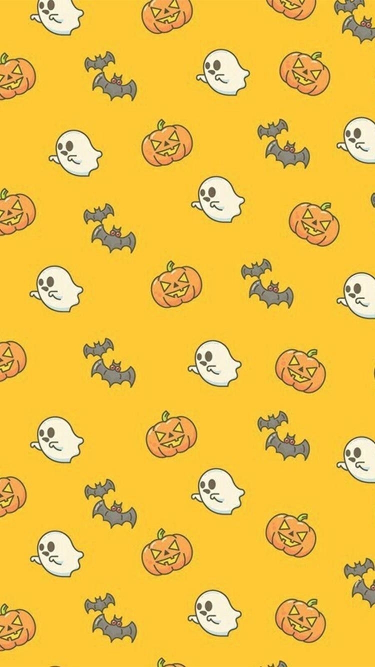 750x1340 Cute Halloween iPhone Wallpaper Free Cute Halloween iPhone Background, Phone