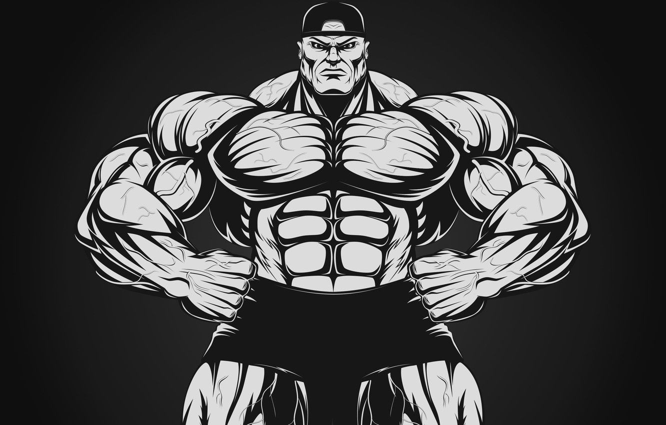 1340x850 Bodybuilding Art Wallpaper Free Bodybuilding Art Background, Desktop