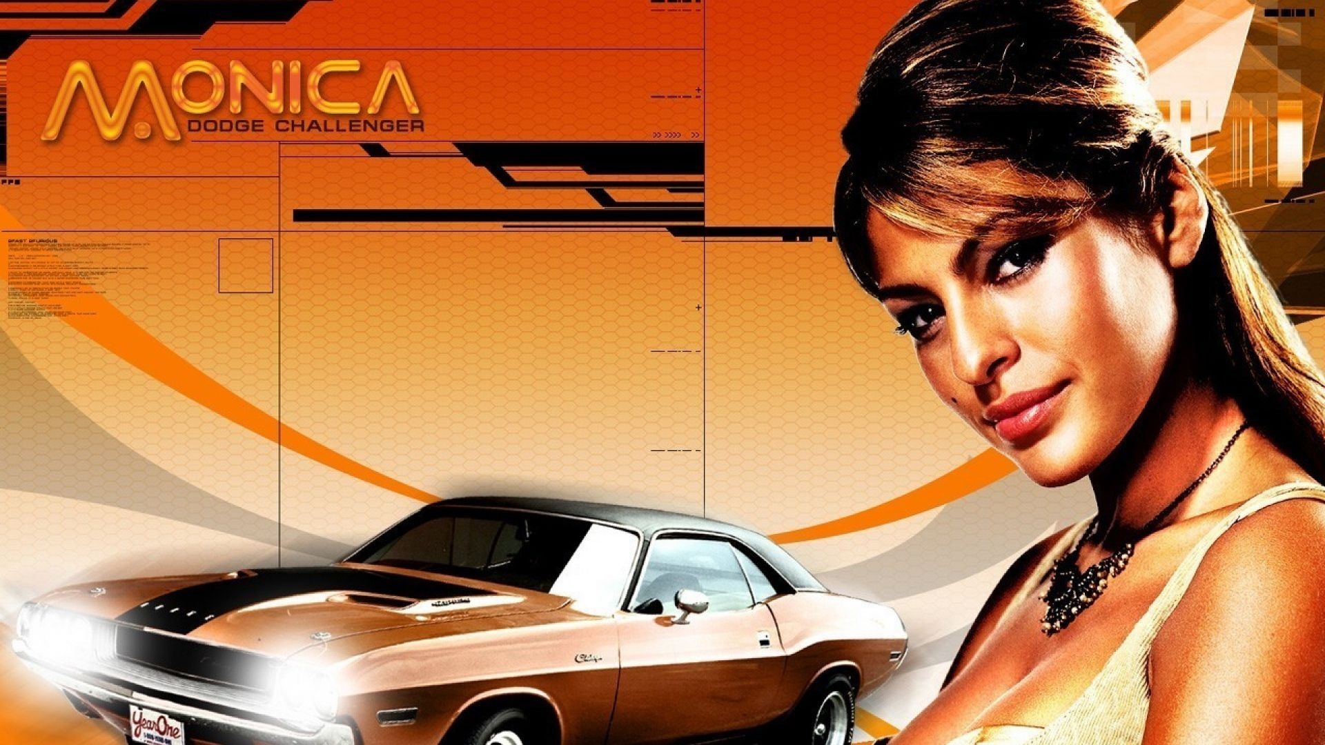 1920x1080 Download Wallpaper  2 fast 2 furious, eva mendes, monica fuentes, car, dodge, challenger Full HD 1080p HD Background, Desktop