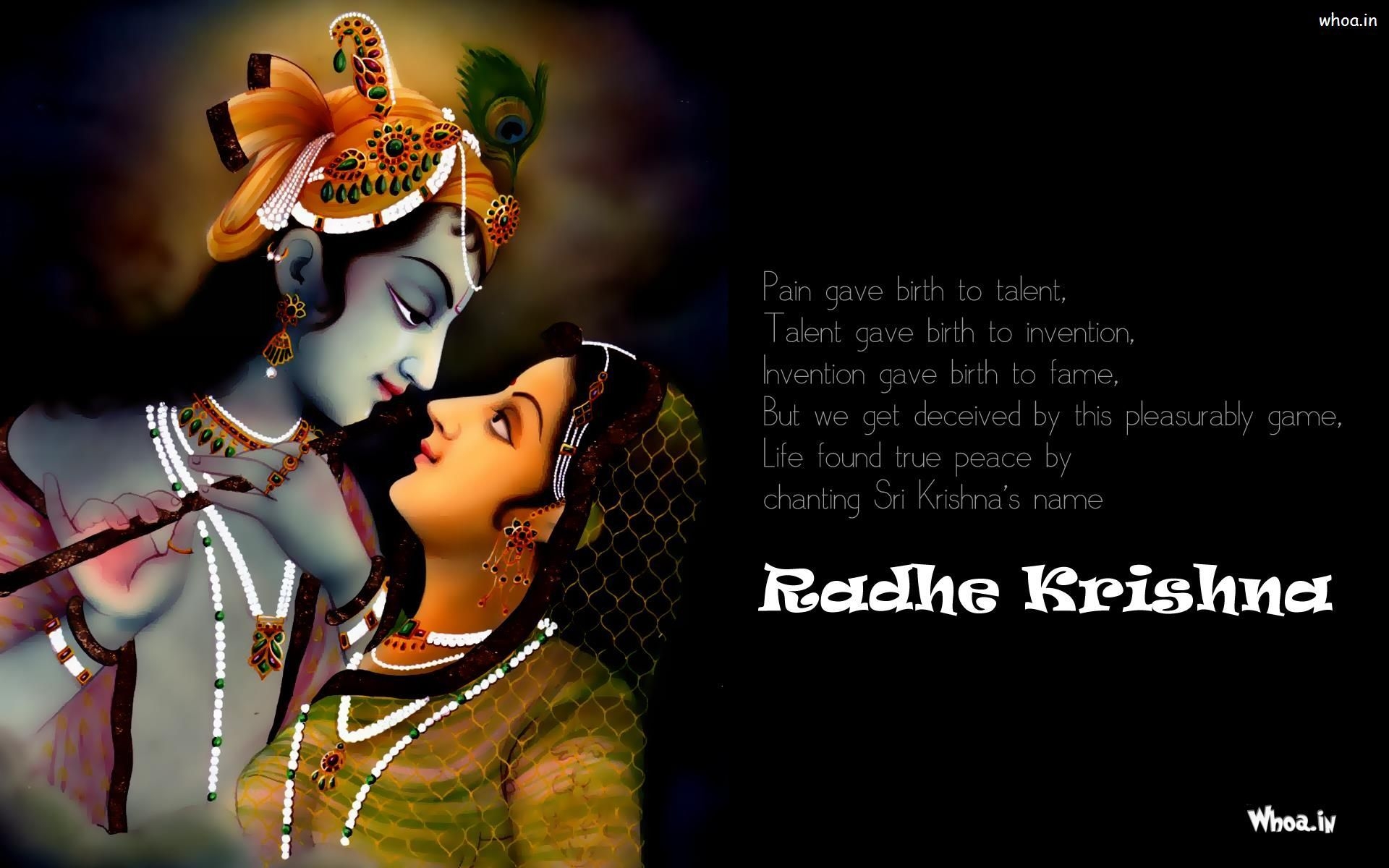 1920x1200 Radhe Krishna. Janmashtami wishes, Happy janmashtami image, Desktop