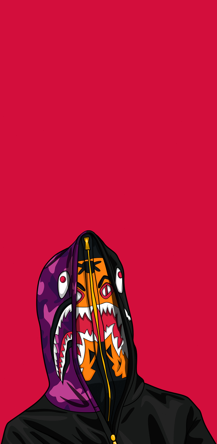 710x1460 Bape Shark Wallpaper, Phone