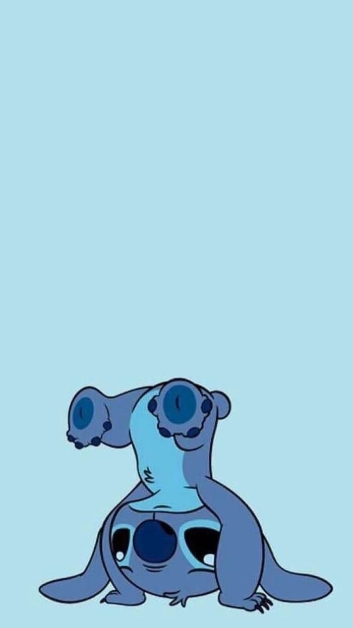 700x1250 Kawaii Pastel Blue Background, Phone