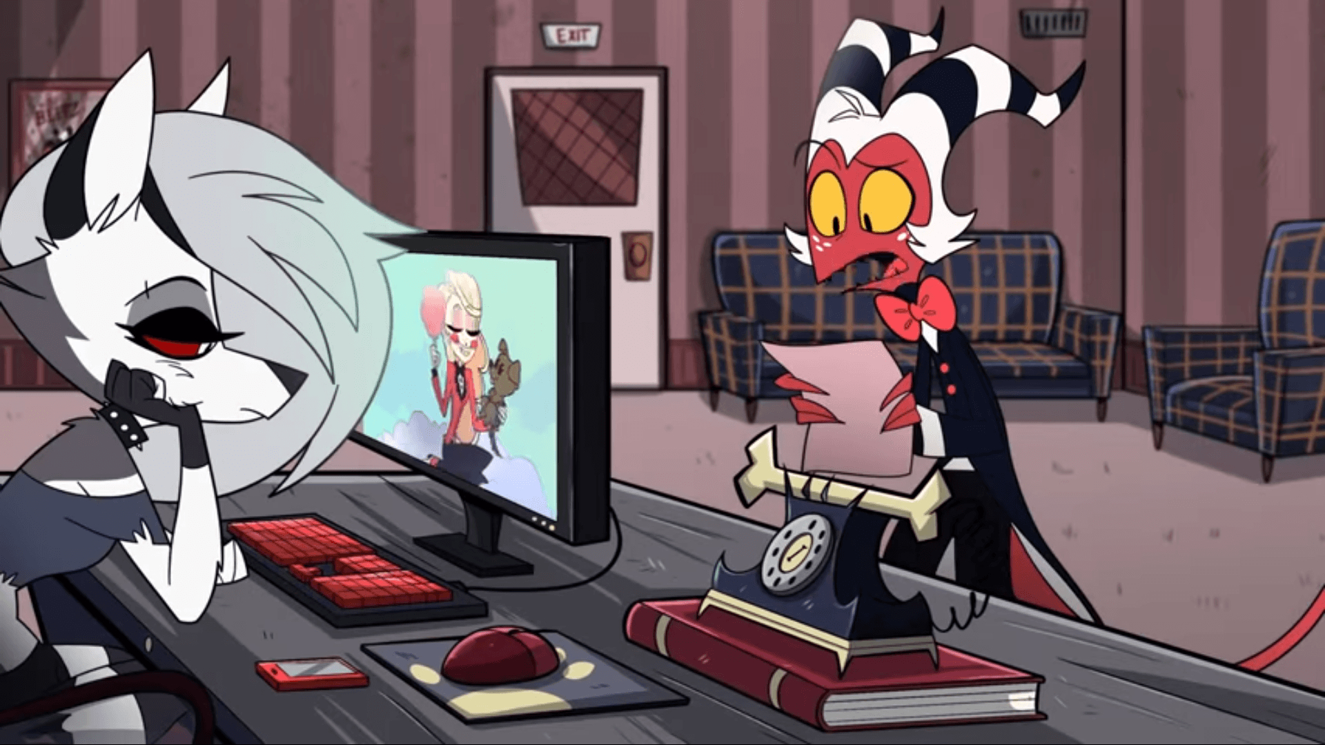 1920x1080 They put a Easter egg of helluva boss in hazbin hotel, Desktop