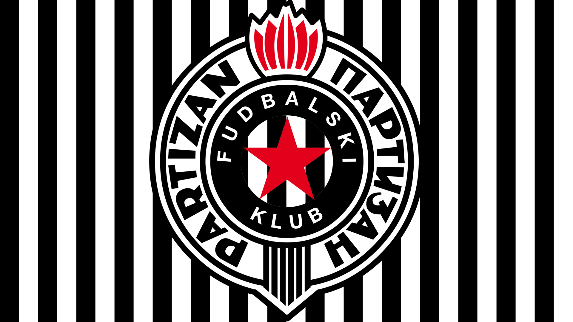 1920x1080 Partizan Beograd Logo Wallpaper, Desktop