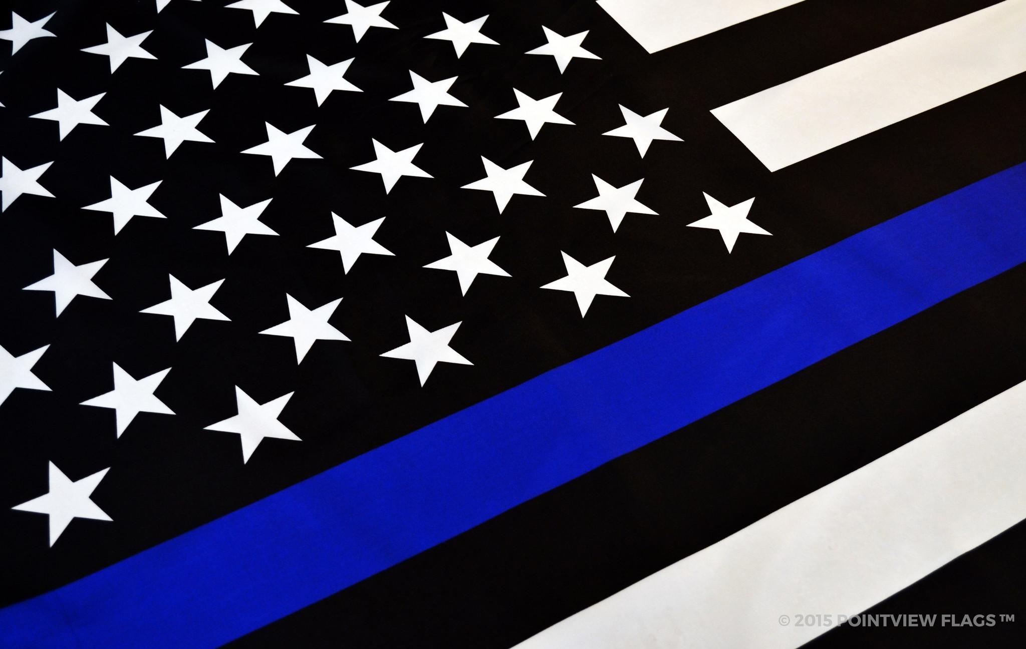 2050x1300 Police Thin Blue Line Wallpaper, Desktop