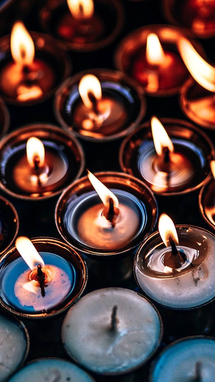 740x1310 candle Wallpaper, Phone