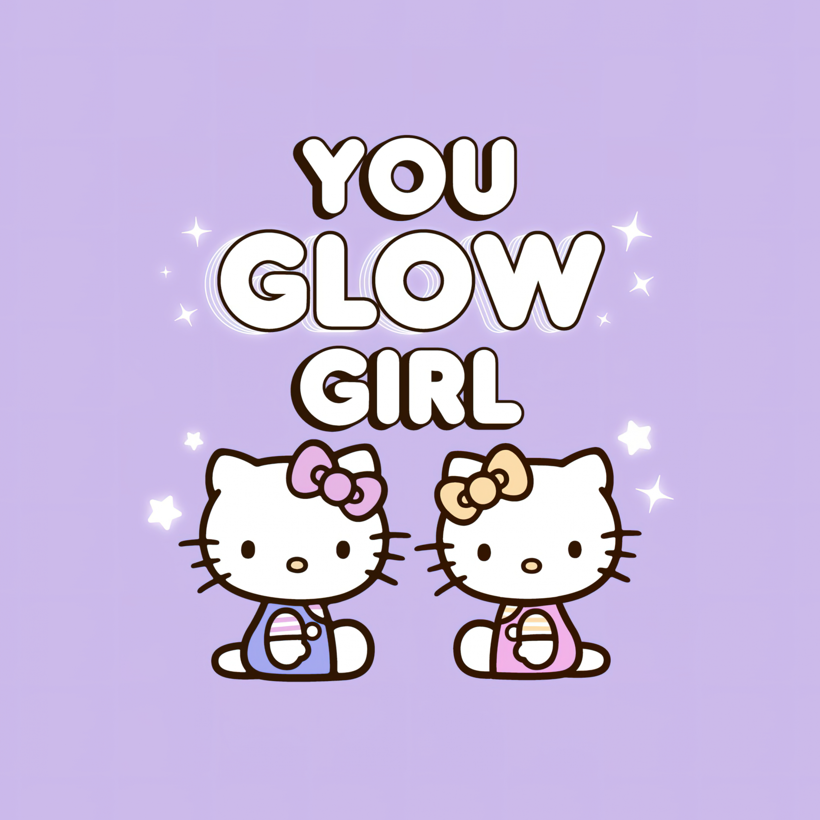 2740x2740 You glow girl Wallpaper 4K, Cute hello, Phone