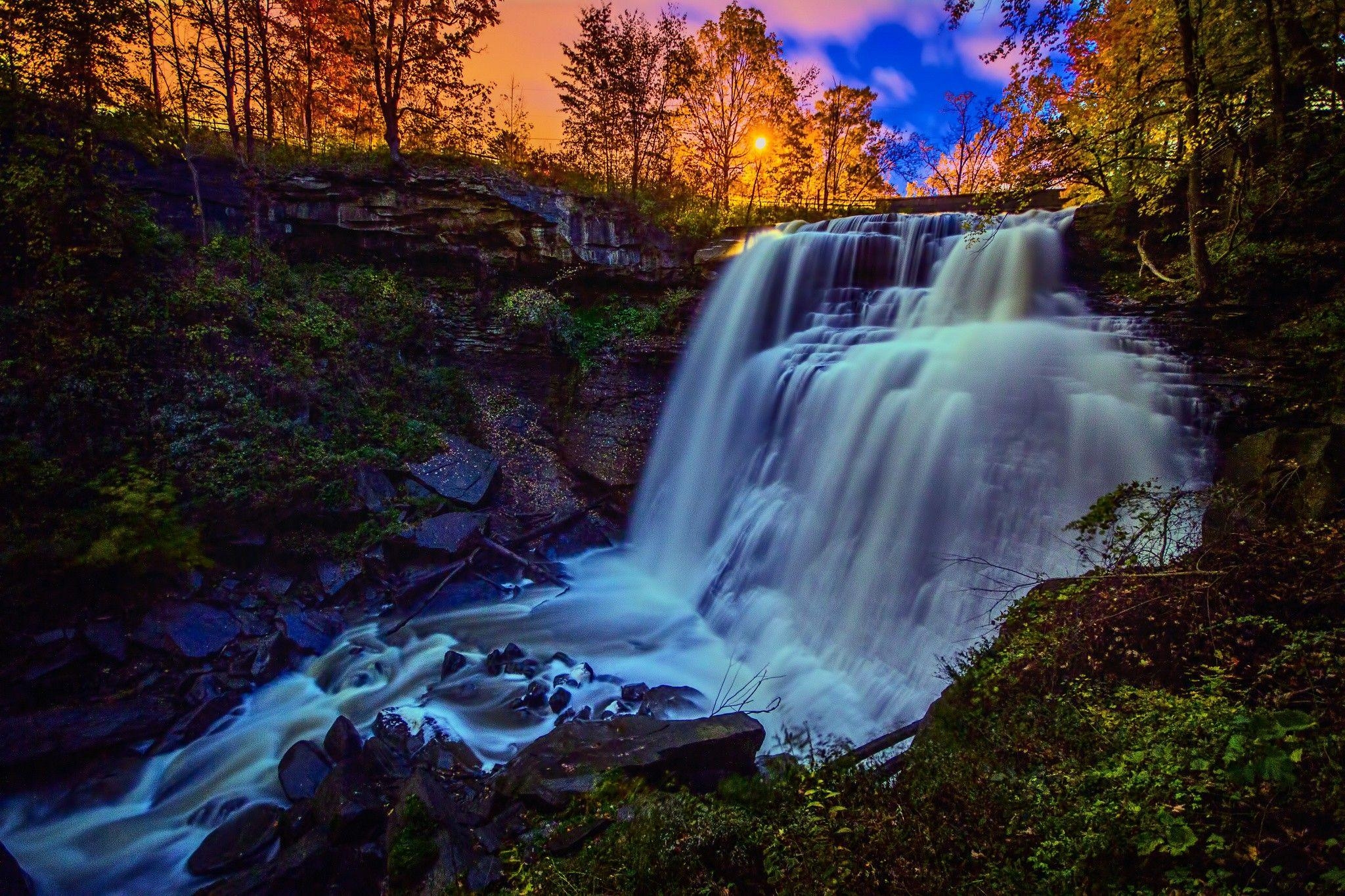 2050x1370 Waterfall: Brandywine Cliff Park Falls Forest National Valley, Desktop