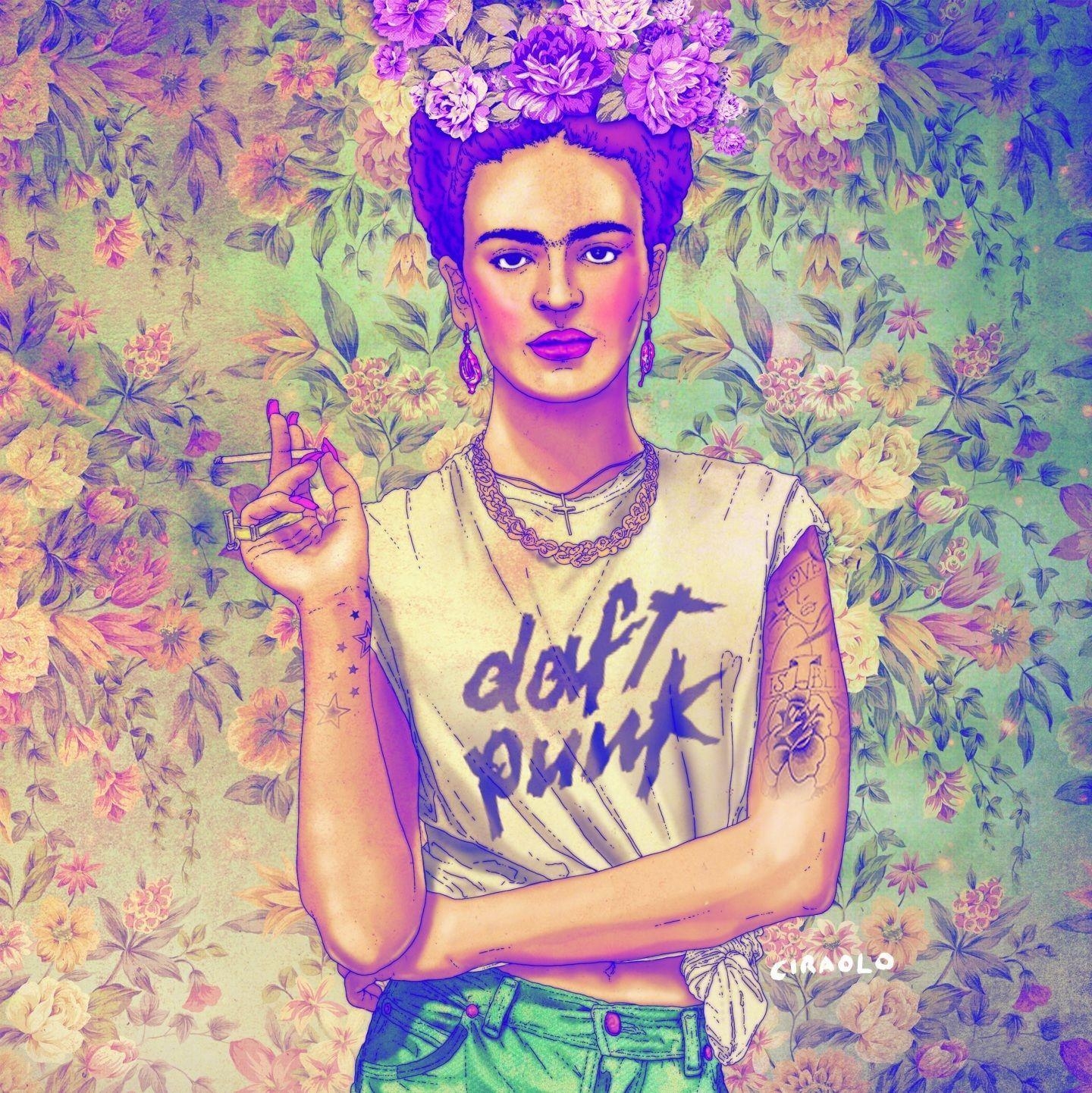 1440x1450 Frida Kahlo Wallpaper, Phone