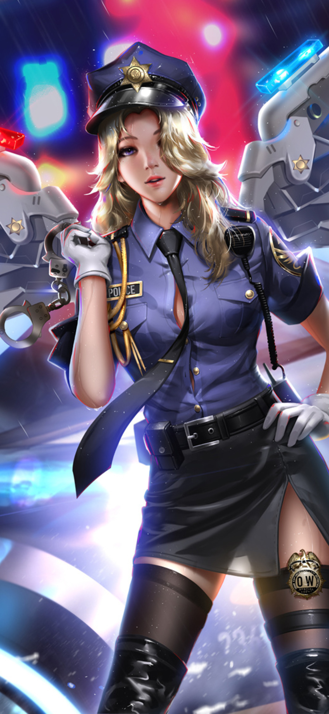 1130x2440 Police Girl Mercy Overwatch 2018 HD iPhone XS, iPhone iPhone X HD 4k Wallpaper, Image, Background, Photo and Picture, Phone