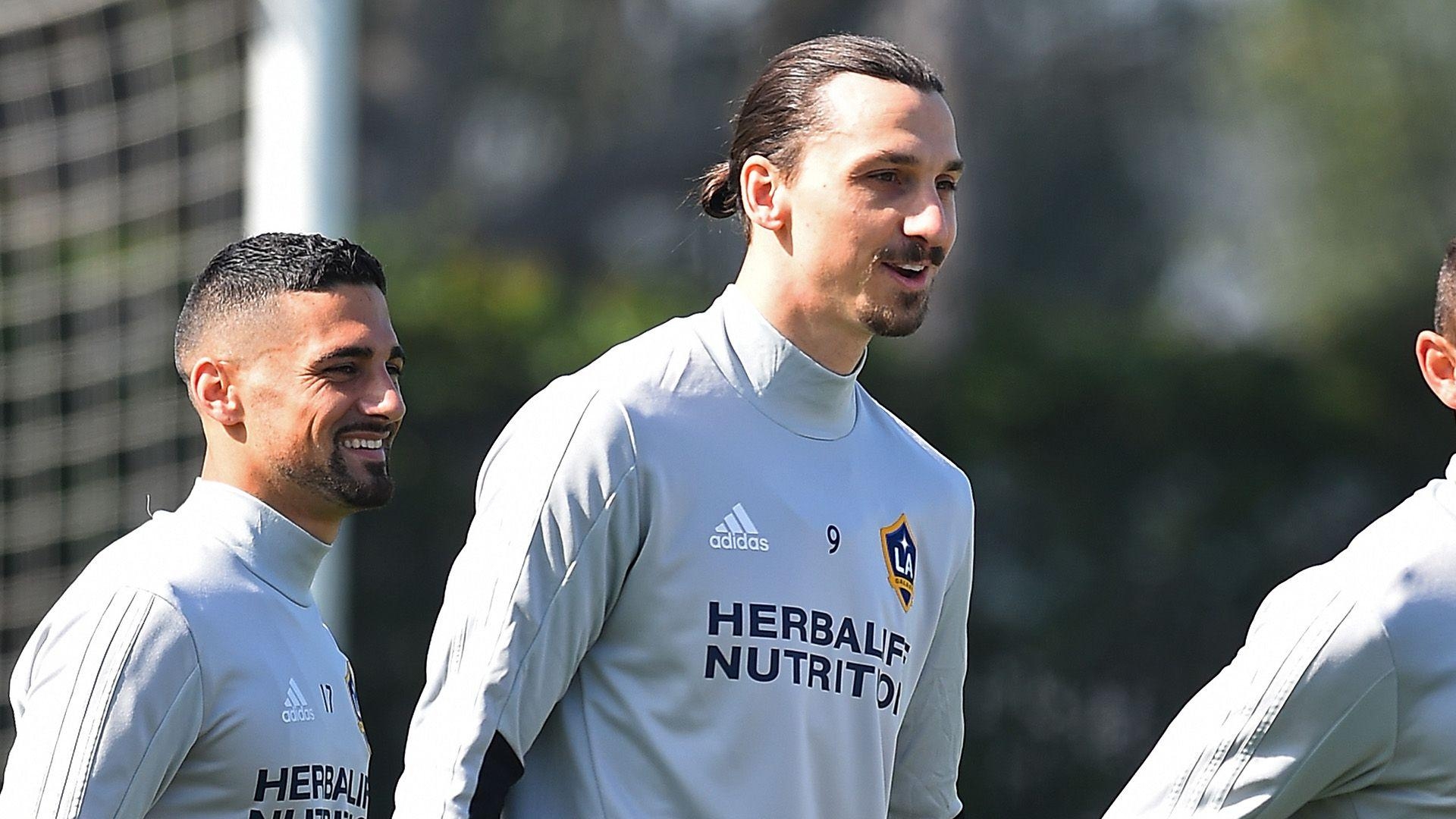 1920x1080 Zlatan Ibrahimovic on LA Galaxy bench for MLS debut, Desktop