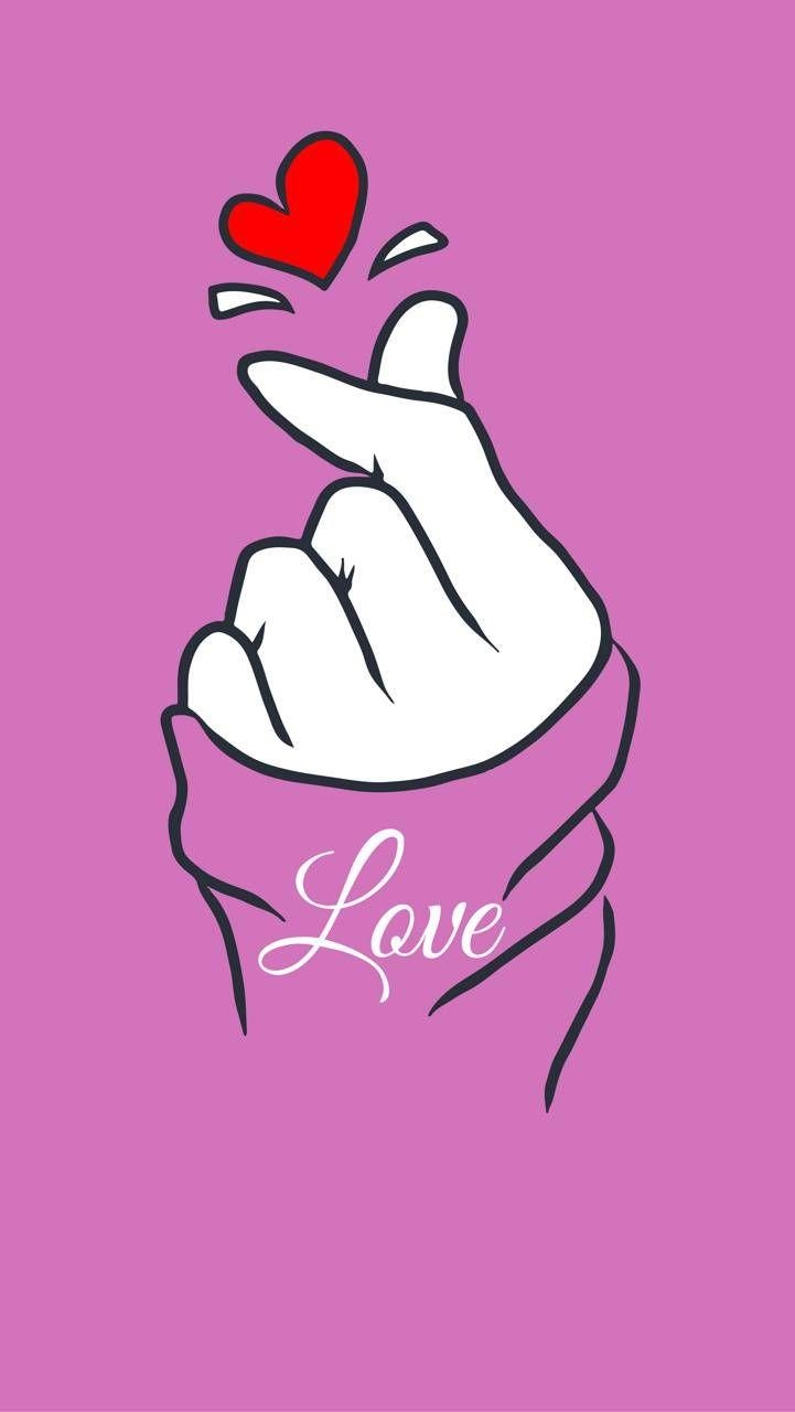 730x1280 Finger Heart Wallpaper Free Finger Heart Background, Phone