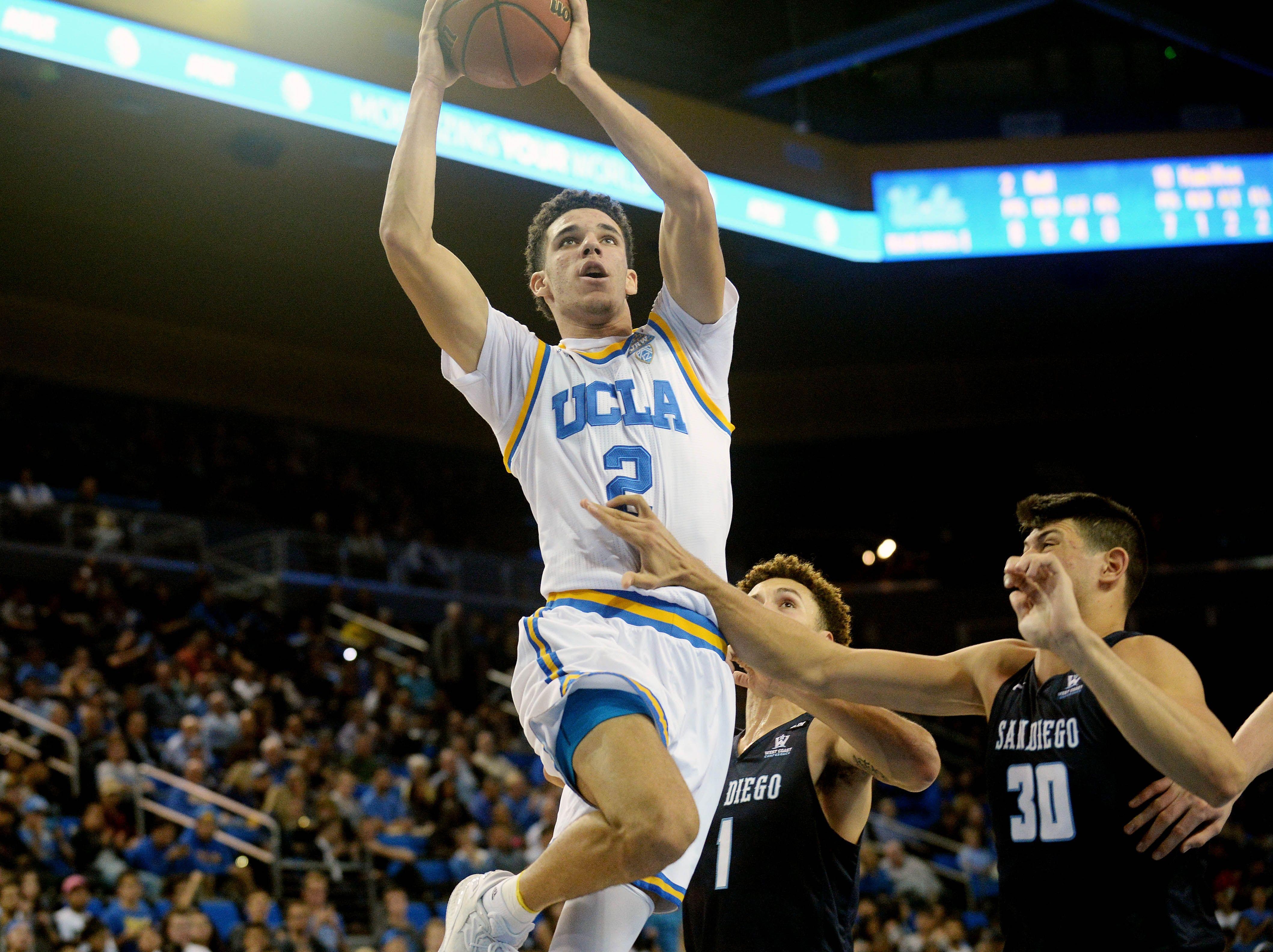 4240x3170 Lakers Coach, Players Scout UCLA's Lonzo Ball, Desktop