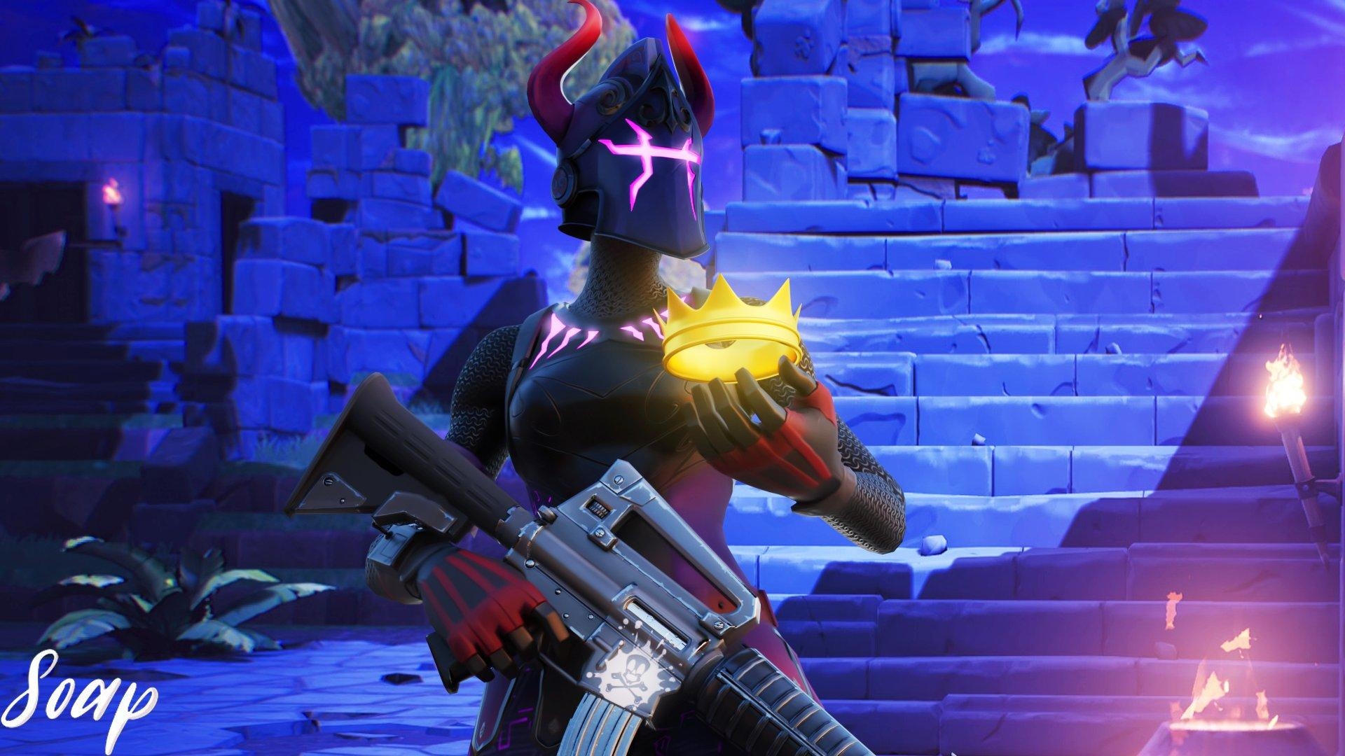 1920x1080 Dark Red Knight Fortnite wallpaper, Desktop