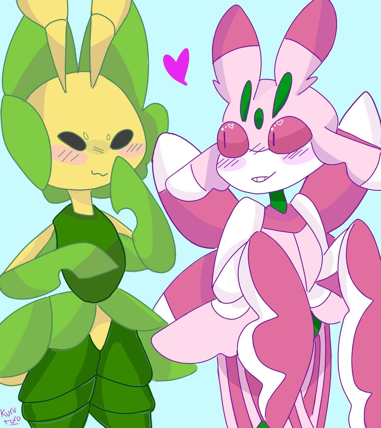 1600x1800 Leavanny X Lurantis. Pokémon, Phone