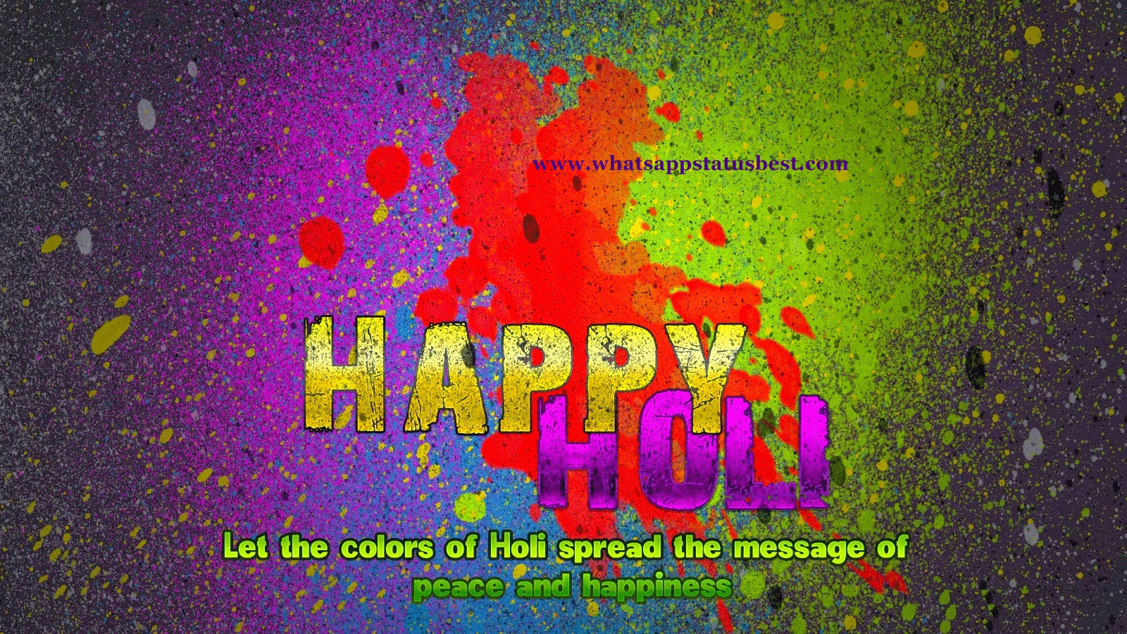 1600x900 Happy Holi Wallpaper & Background Download, Desktop