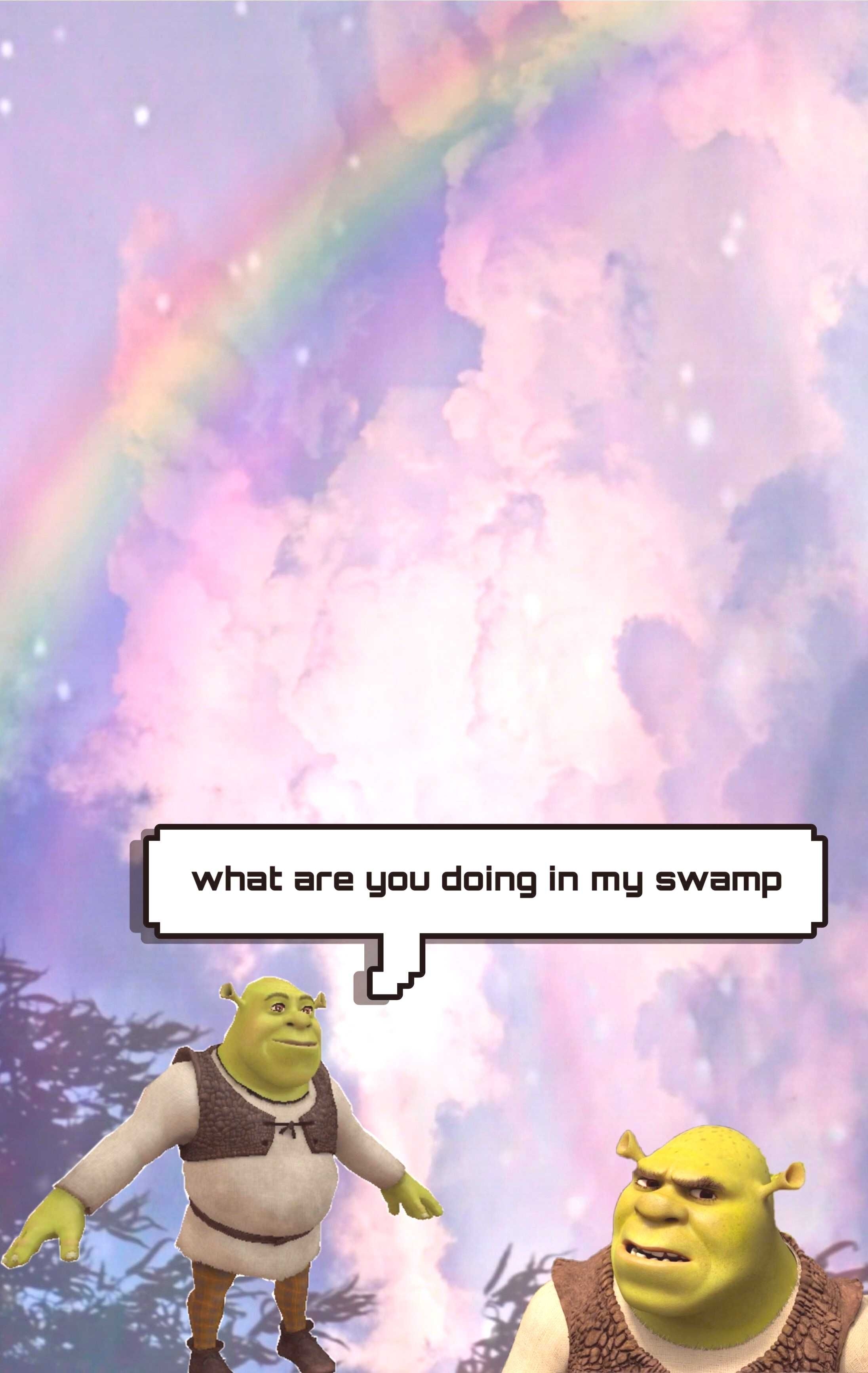 2200x3470 aesthetic #wallpaper #shrek #meme meme Aesthetic shrek, Phone