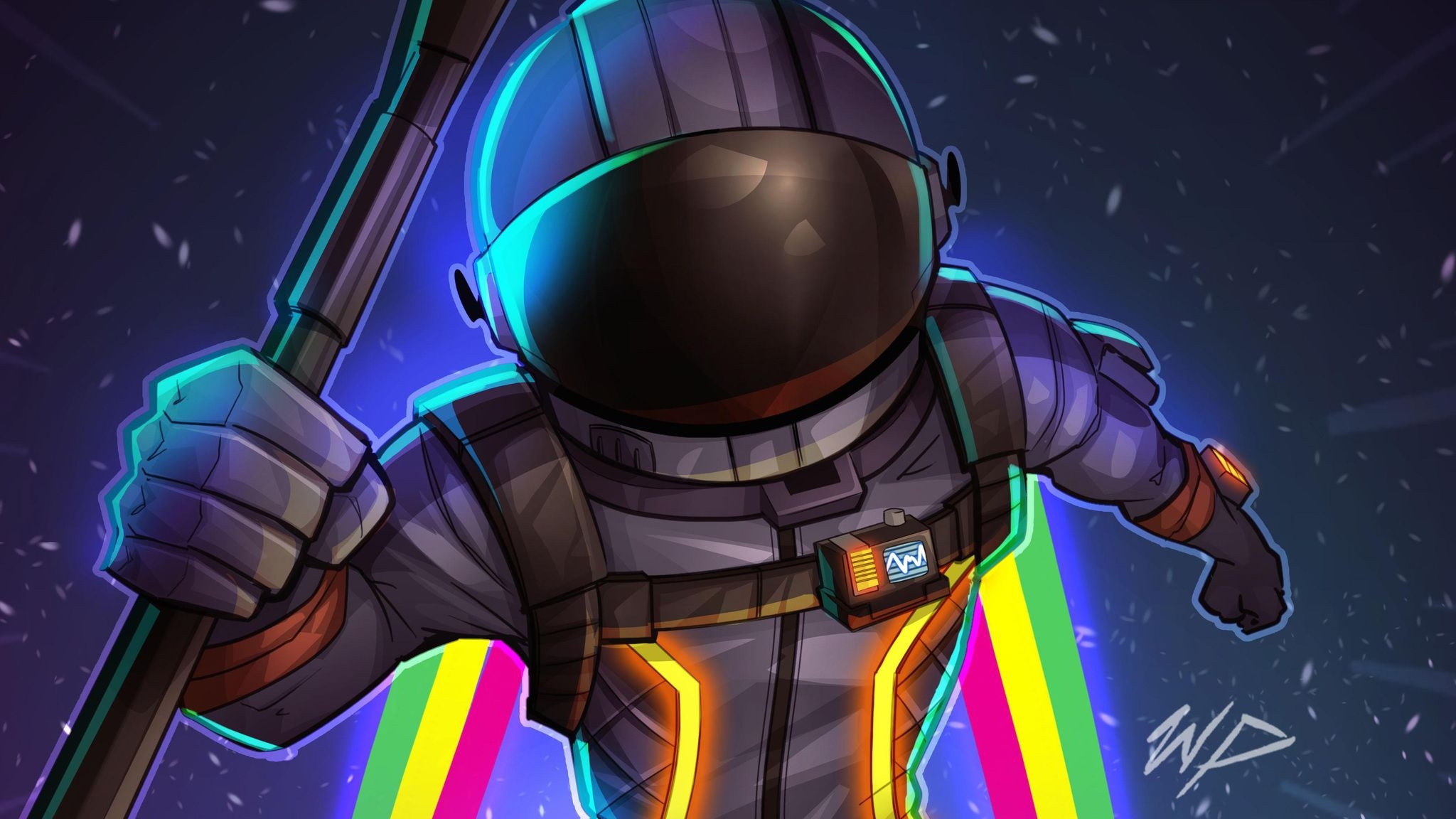 2050x1160 Free download  Fortnite Dark Voyager Fan Art, Desktop