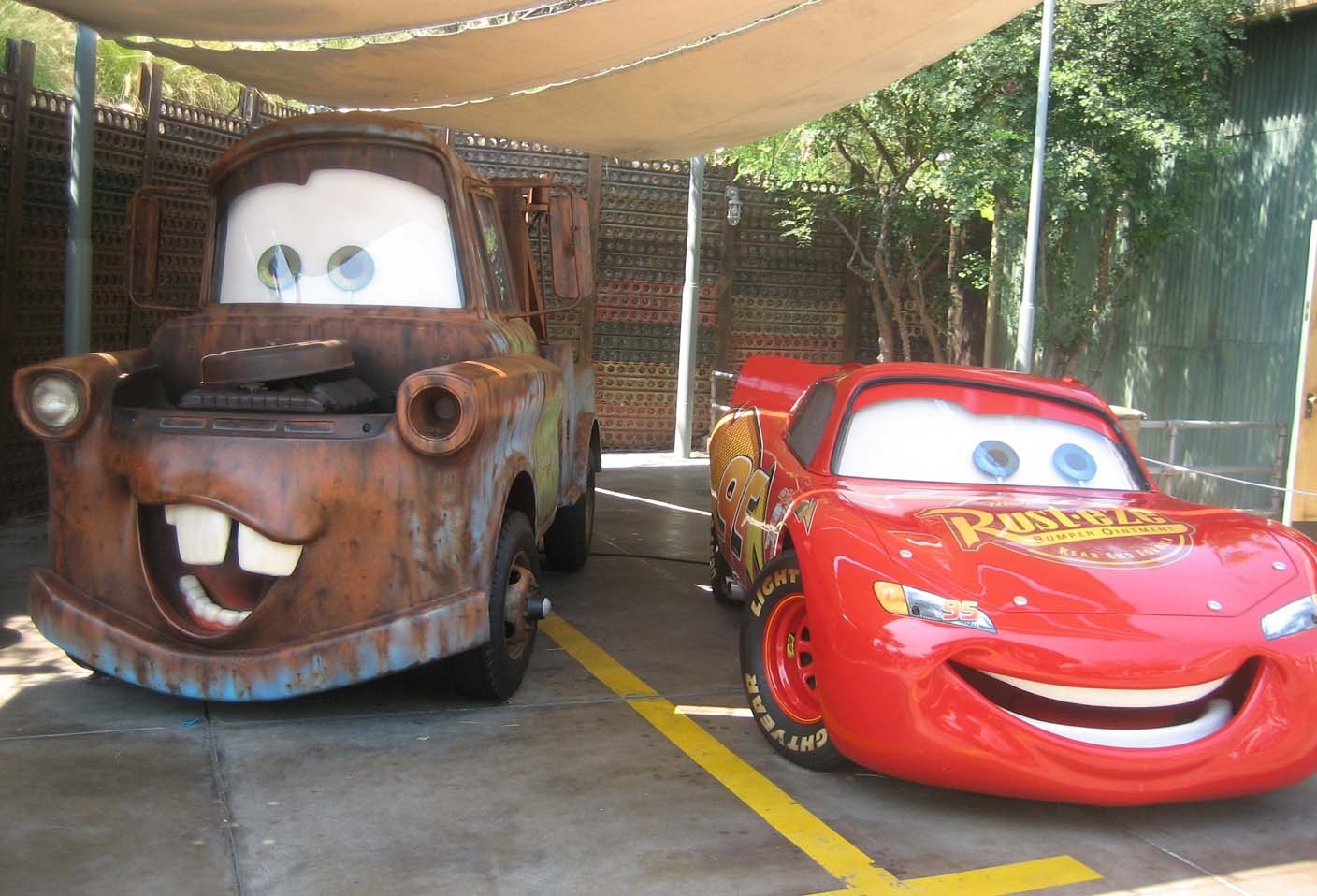 1410x960 car lightning mcqueen and mater, Desktop