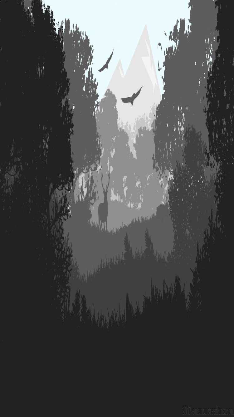 750x1340 Minimalist Forest Wp 01 iPhone 6, Phone