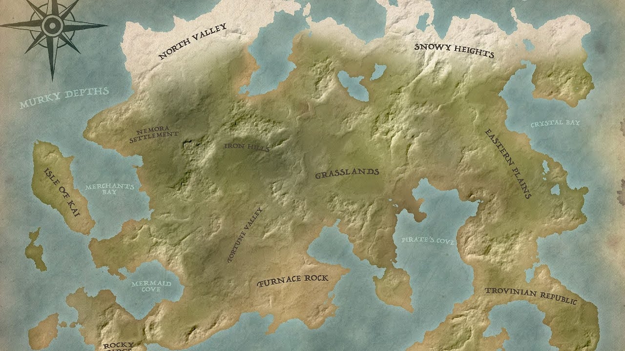 1280x720 Create a Fantasy Map of Your Own Fictional World in Adobe Photohop, Desktop