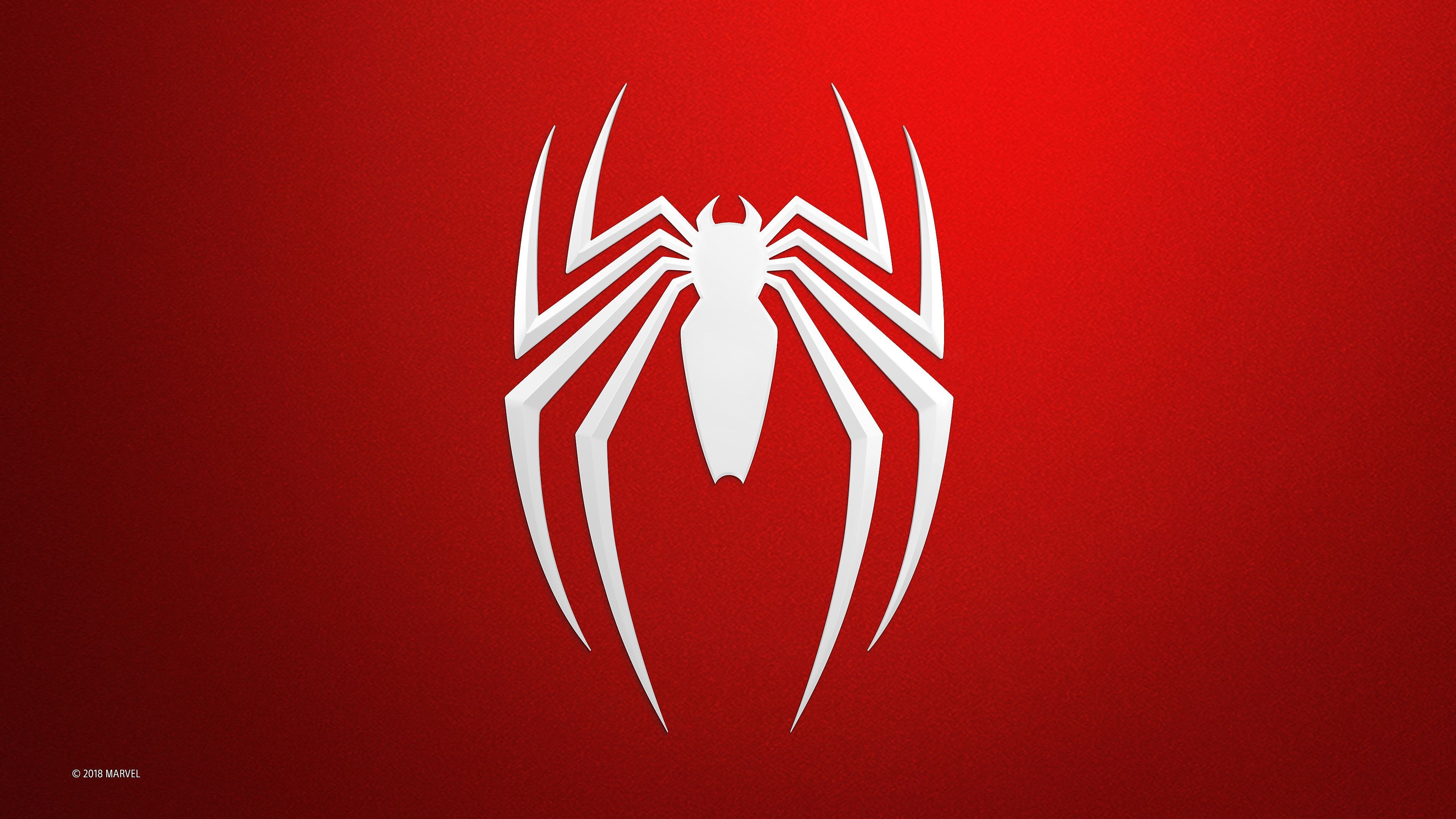 3840x2160 Spider Man PS4 Logo Wallpaper Free Spider Man PS4 Logo Background, Desktop