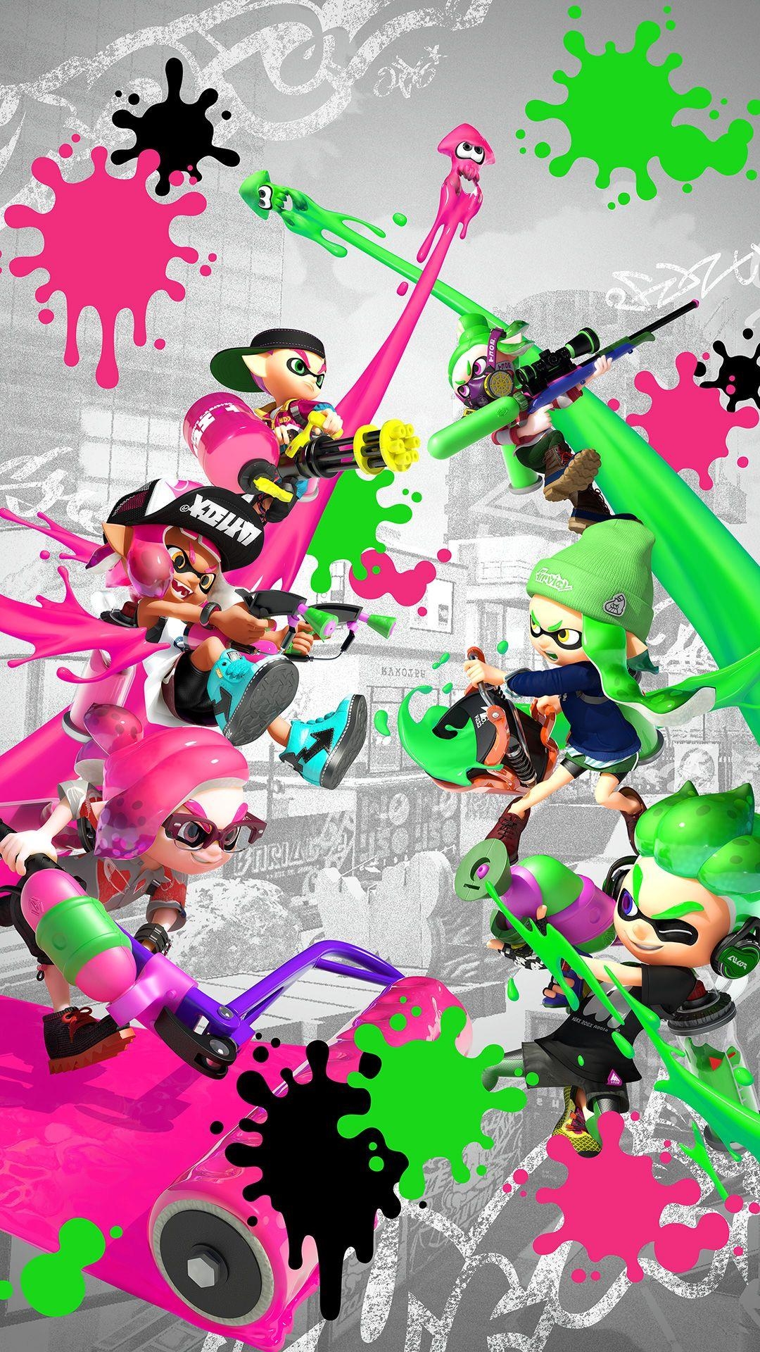 1080x1920 Splatoon 2. Splatoon, Nintendo splatoon, iPhone wallpaper, Phone