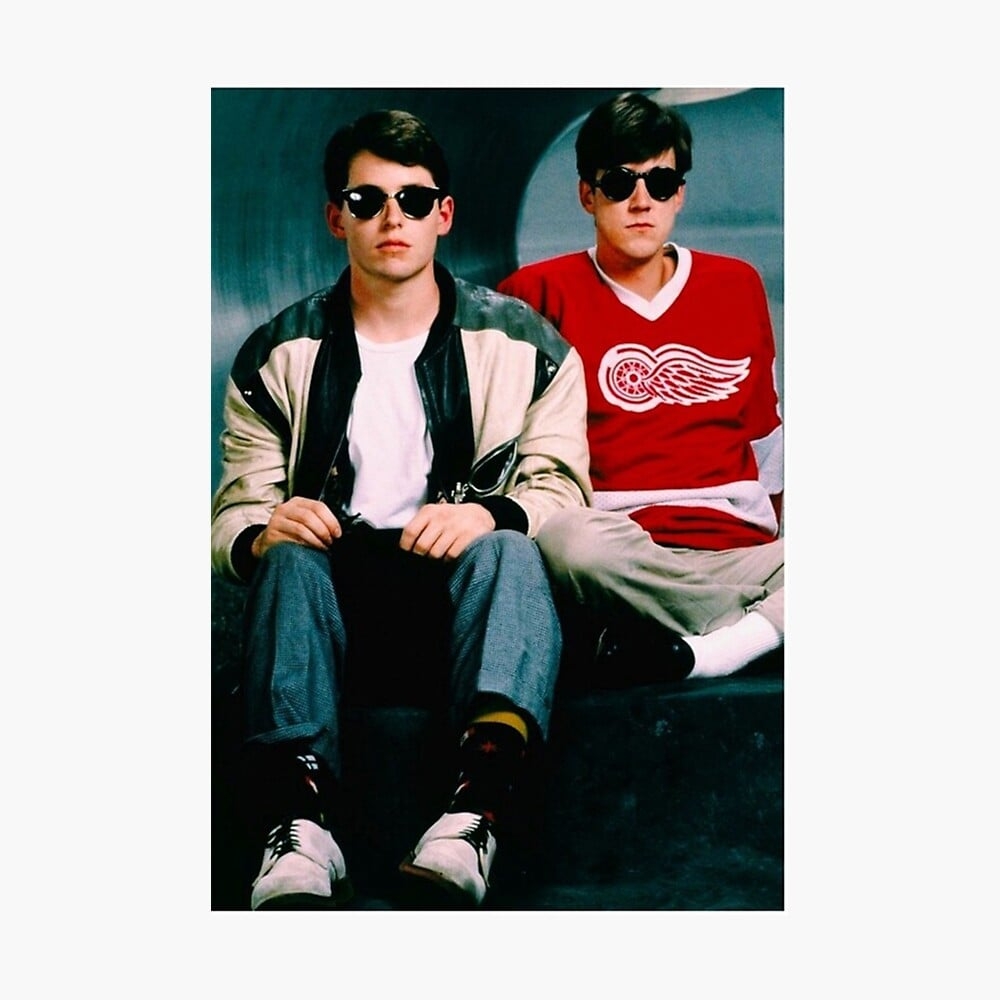 1000x1000 Ferris Bueller's Day Off and Cameron Poster, Phone