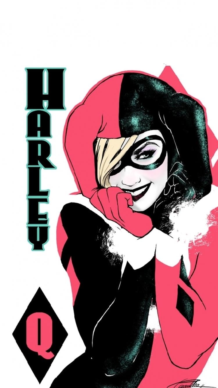 750x1340 harley quinn iphone 6 wallpaper, Phone