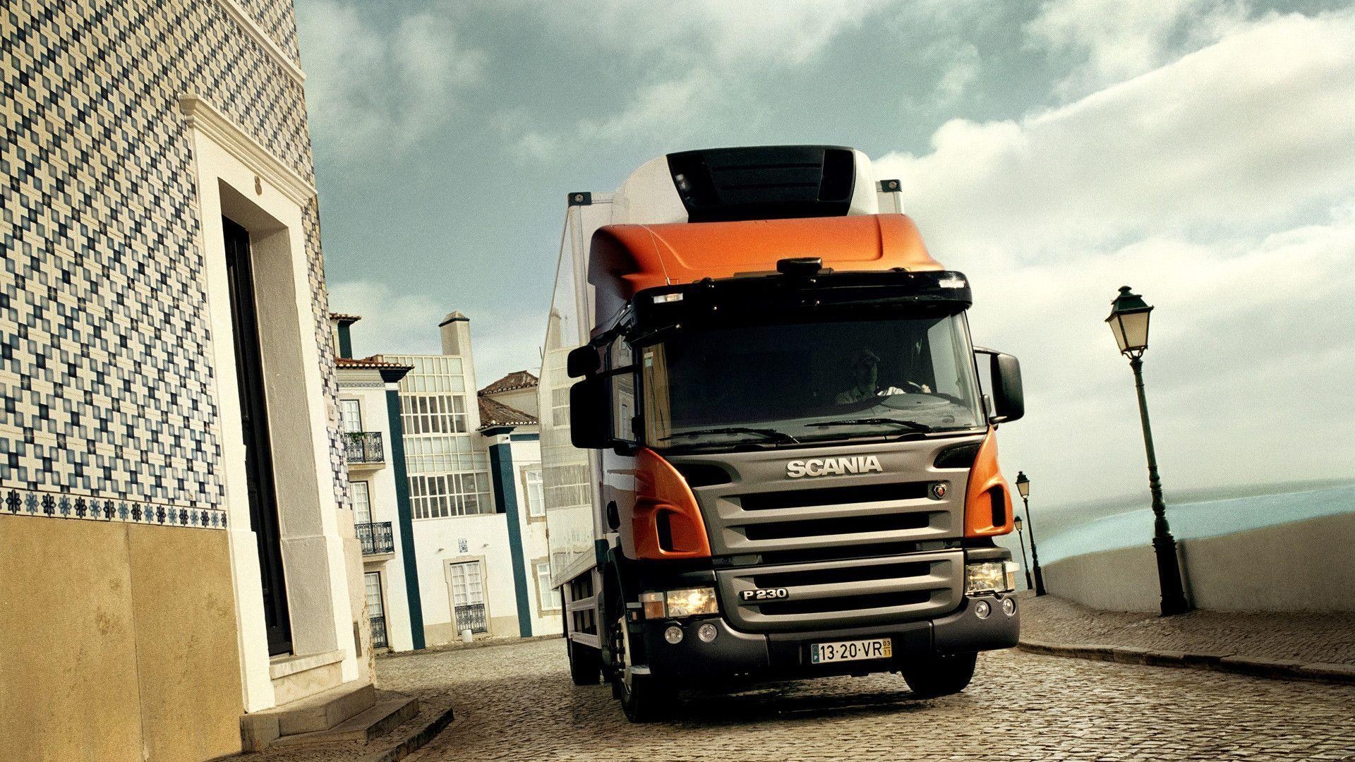 1920x1080 Orange Scania Truck Wallpaper HD Wallpaper. High Resolution, Desktop