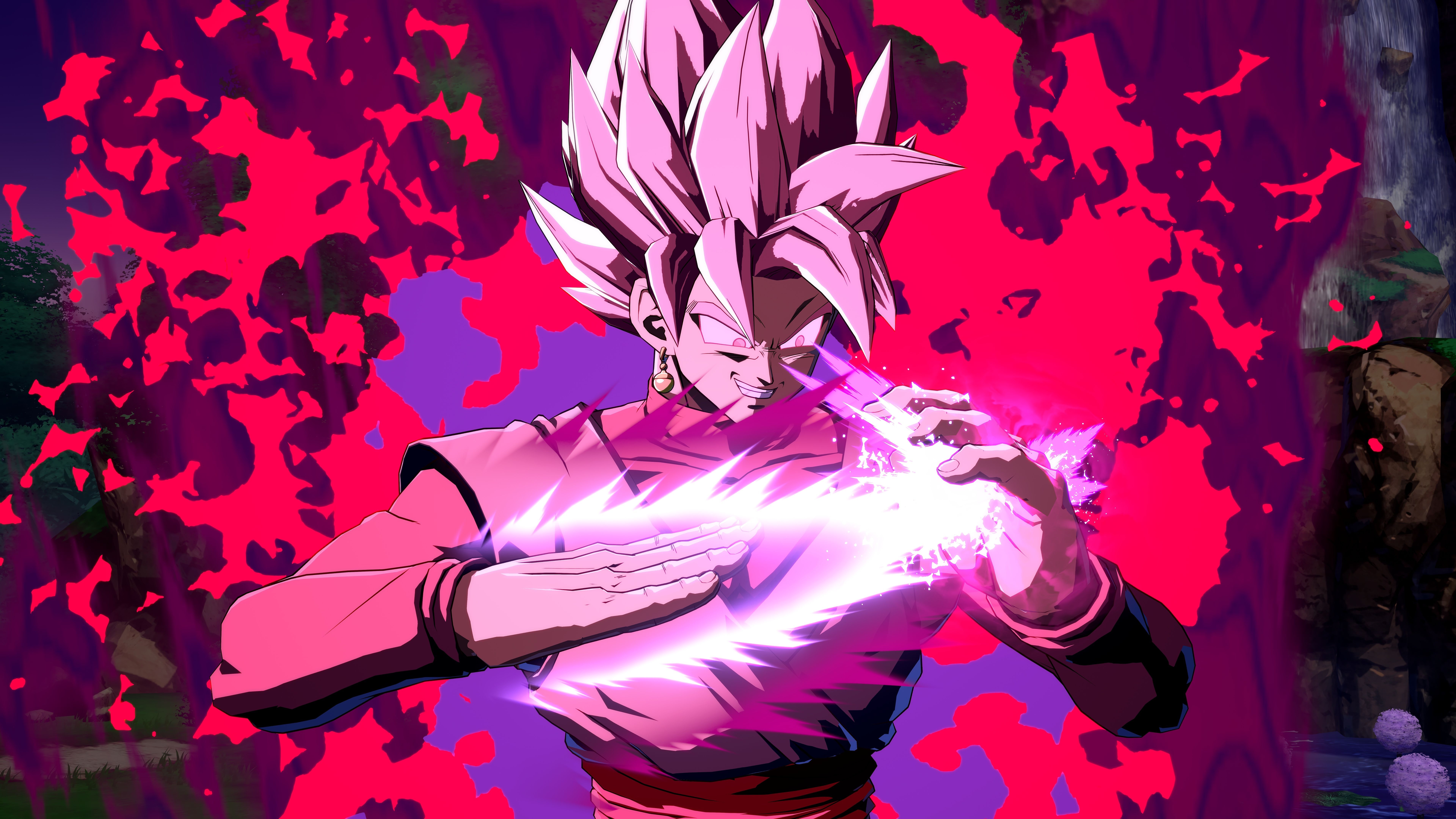 7680x4320 Goku Black Super Saiyan Rose Dragon Ball Fighterz 8K, Desktop