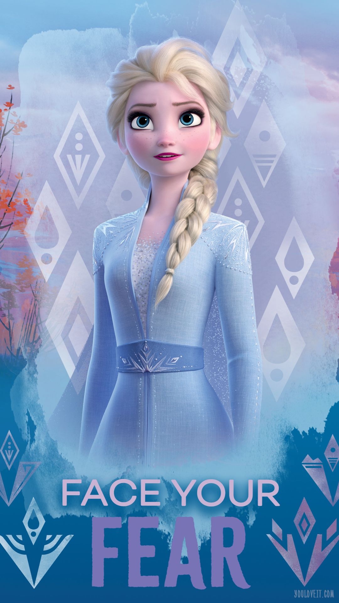 1080x1920 Big Frozen 2 phone wallpaper with Elsa, Phone