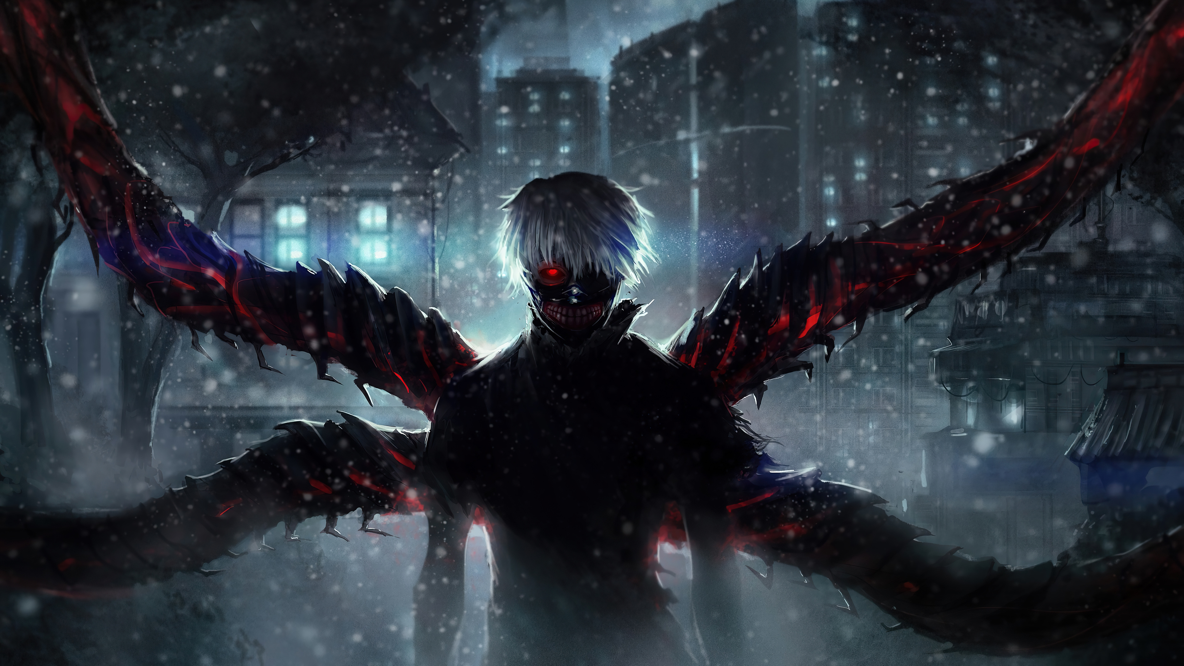 3840x2160 Ken Kaneki Mask Tokyo Ghoul 4K, Desktop