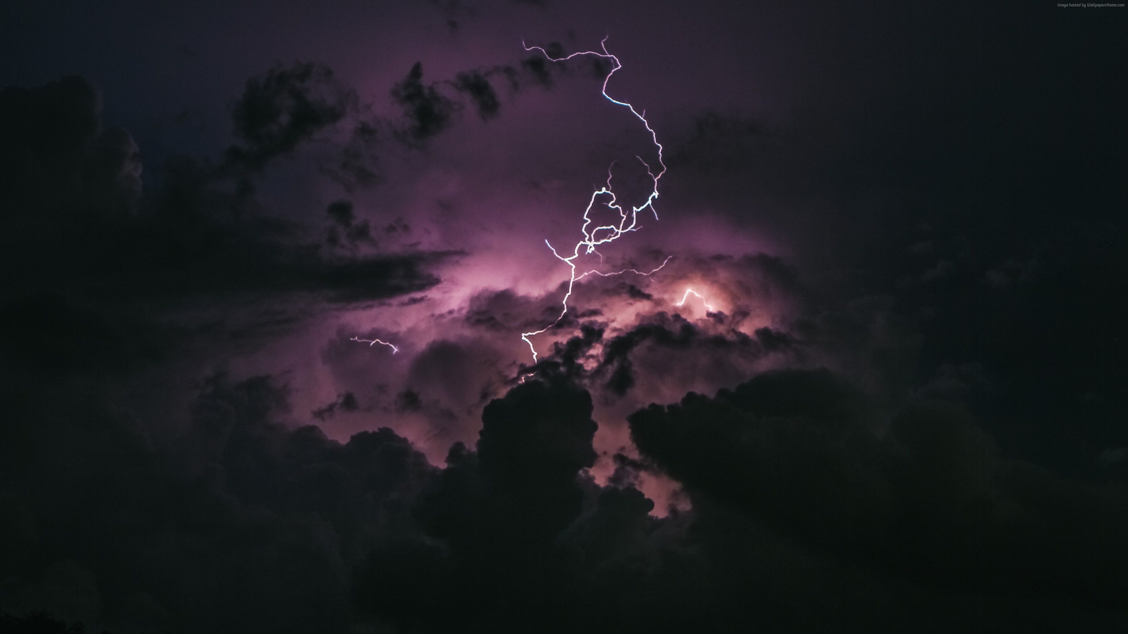 3840x2160 Wallpaper Storm, Lightning, 5K, Nature Wallpaper Download Resolution 4K Wallpaper, Desktop