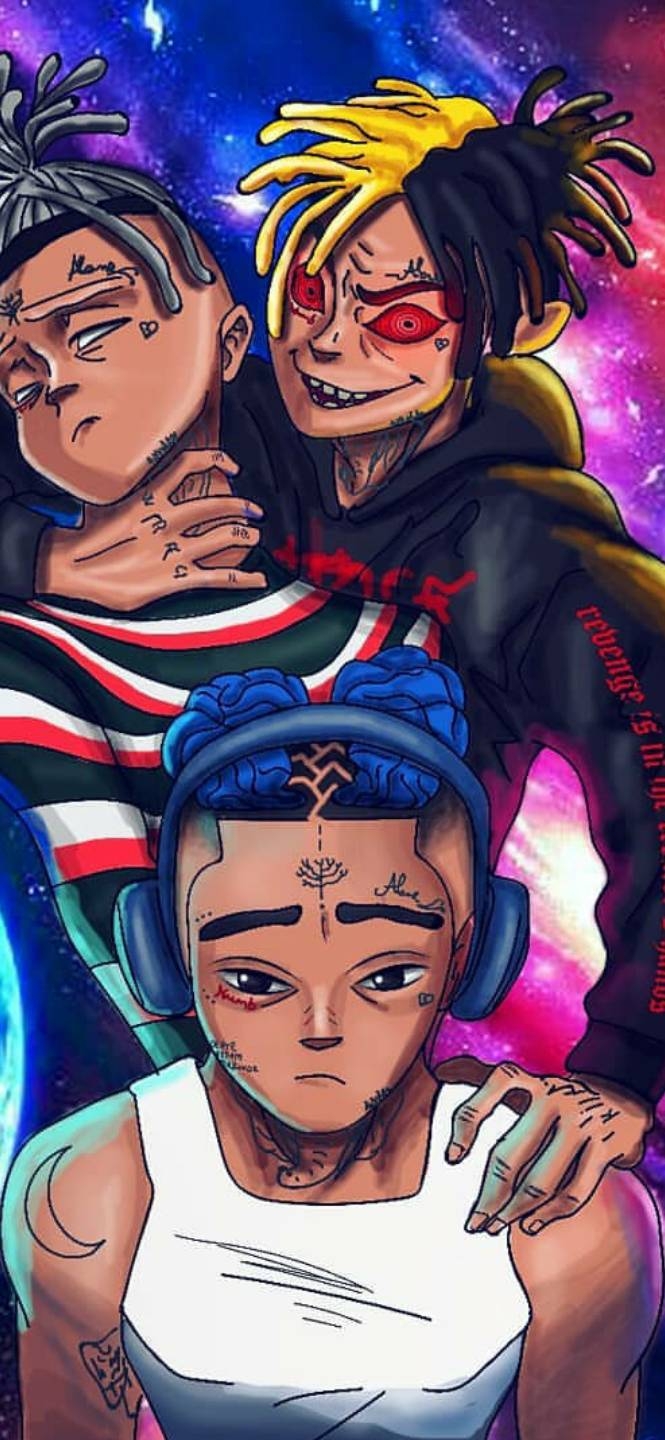 670x1440 Xxxtentacion Anime Wallpaper, Phone