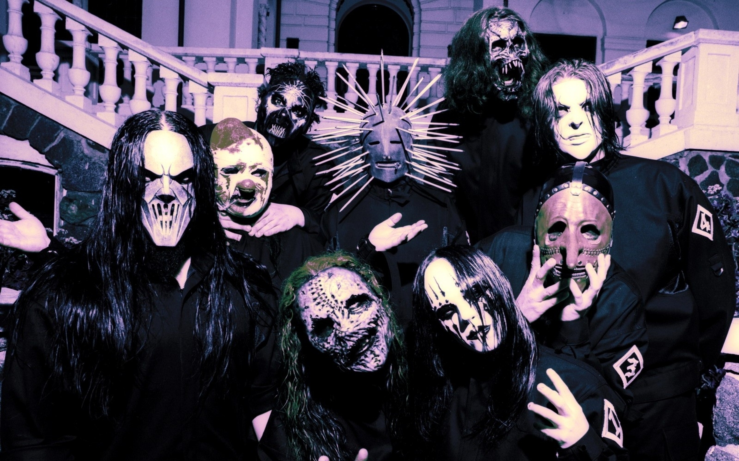 2560x1600 Download Wallpaper Metal, Slipknot, Nu Metal, Nu Metal, Slipnot, Corey Taylor, Jim Root, Paul Gray, Sid Wilson, Mick Thomson, Chris Fehn, Craig Jones, Shawn Crahan, Joey Jordison, Section Music In Resolution, Desktop