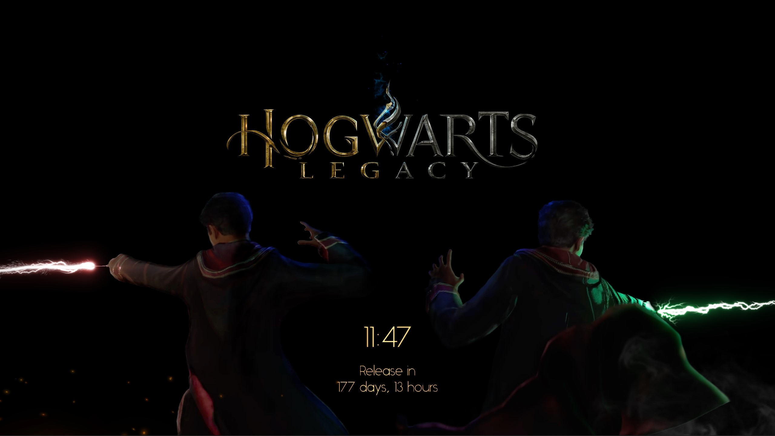 2560x1440 Hogwarts Legacy Wallpaper (with release countdown, Wallpaper Engine, ). Might put a 21:9 version in the workshop soon. Hope you enjoy!, Desktop