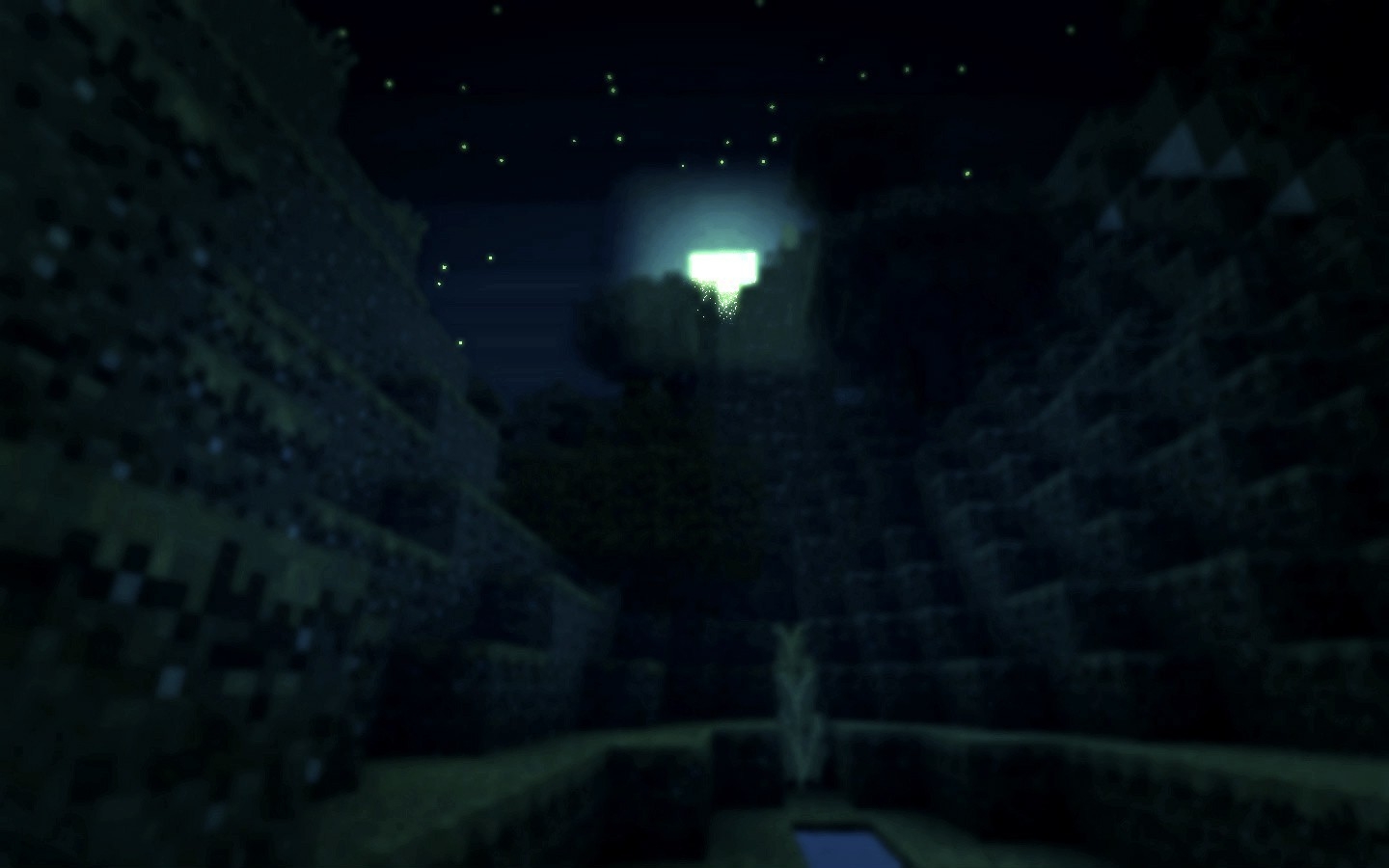 1440x900 Wallpaper, darkness, screenshot,  px, Stars Minecraft, Desktop