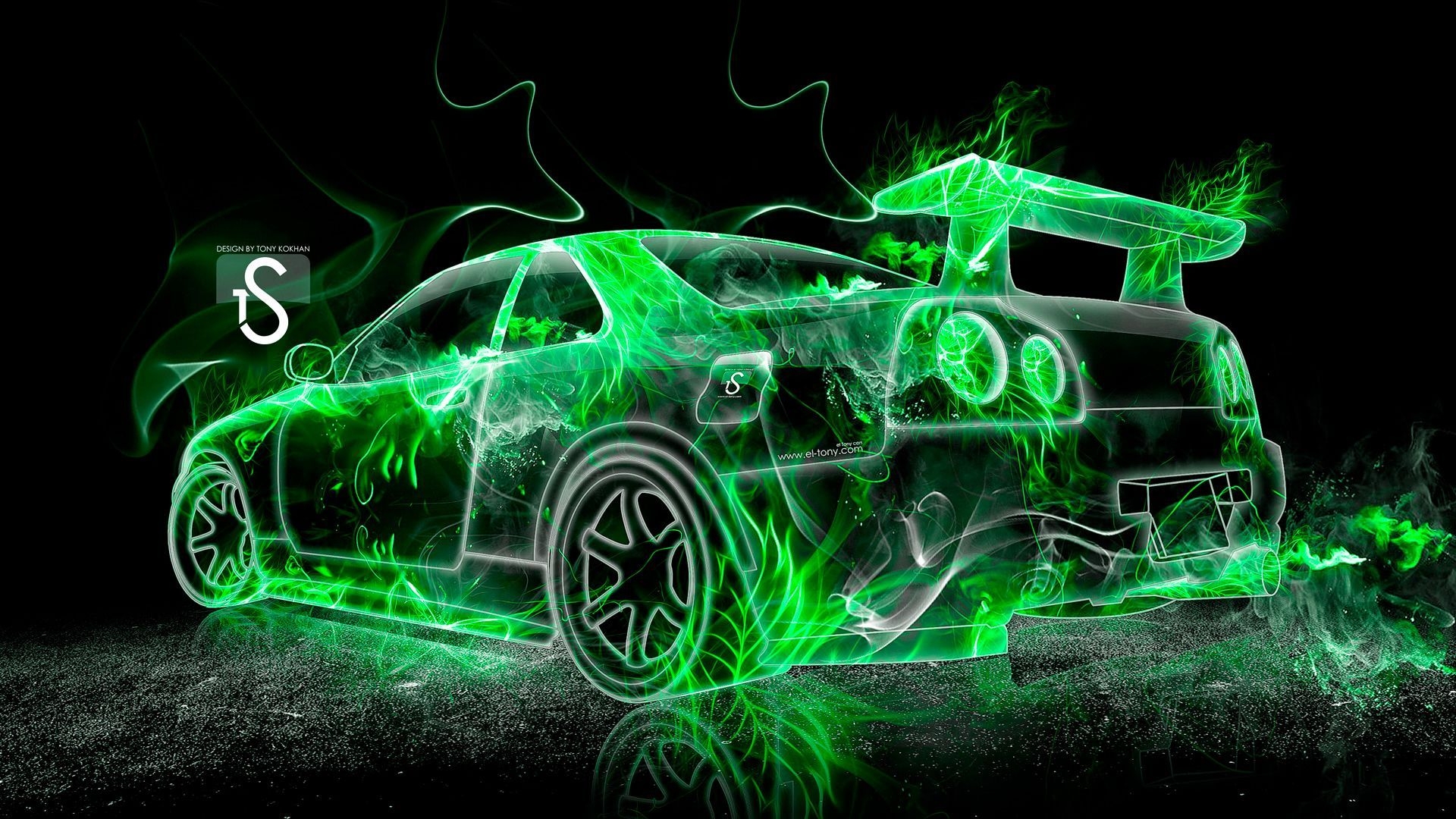 1920x1080 Neon Green Cool Car Wallpaper, Desktop