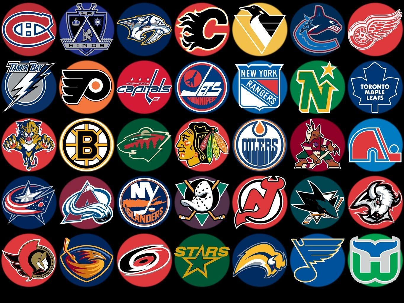 1370x1030 NHL Team Buttons Team Wallpaper, Desktop