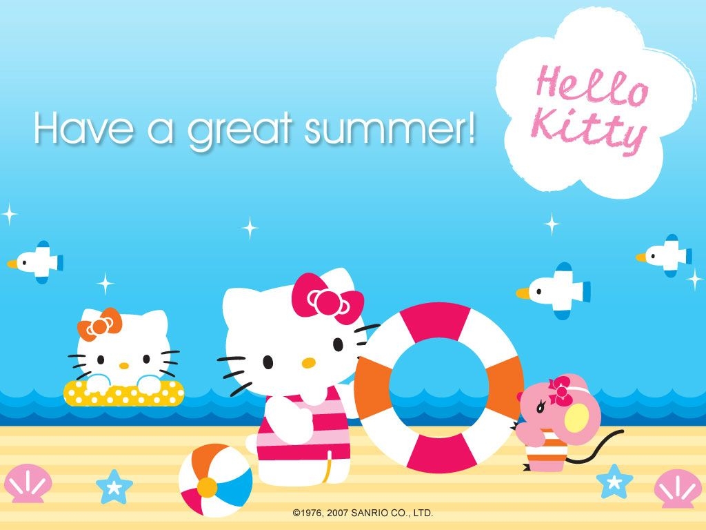 1030x770 Hello Kitty Summer Desktop Wallpaper, Desktop