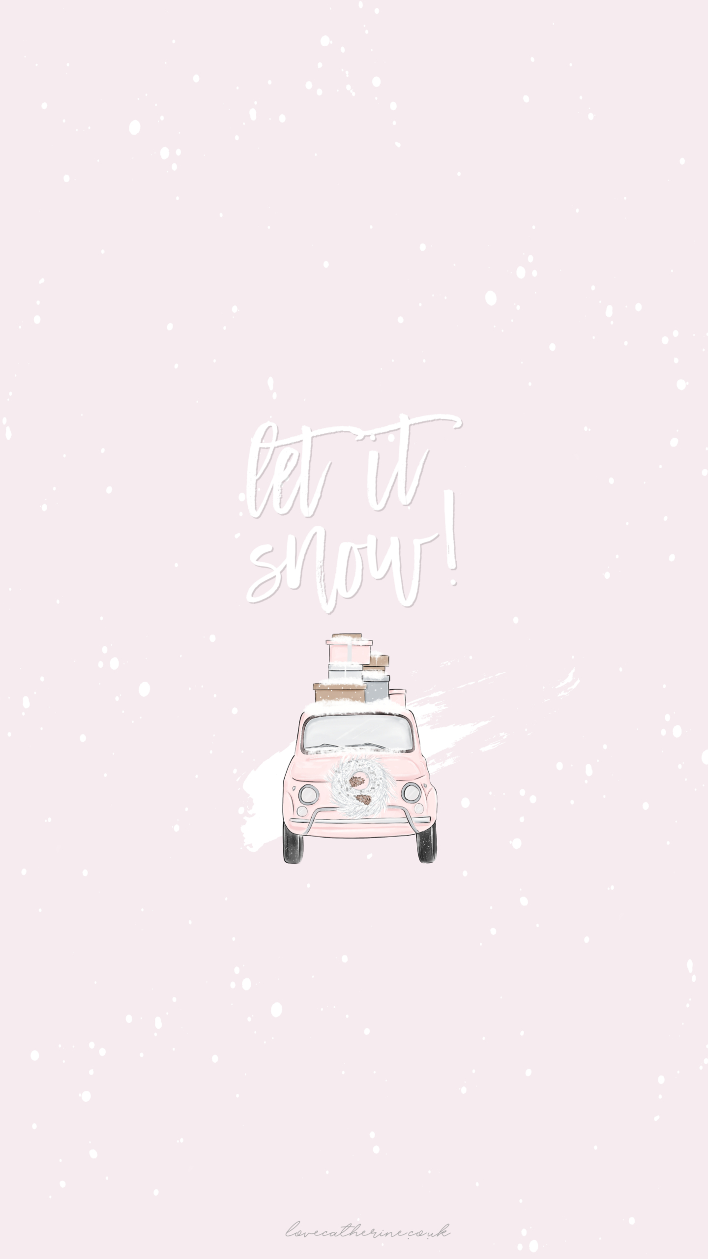 1440x2560 Free Cute & Girly Winter Phone Wallpaper For Christmas Transtar Wallpaper & Background Download, Phone