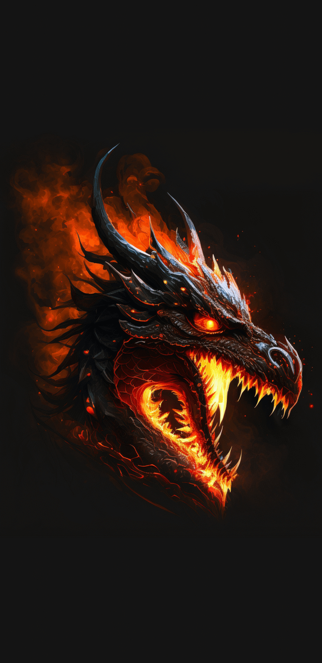 640x1320 a simple dragon wallpaper for mobile phones, Phone