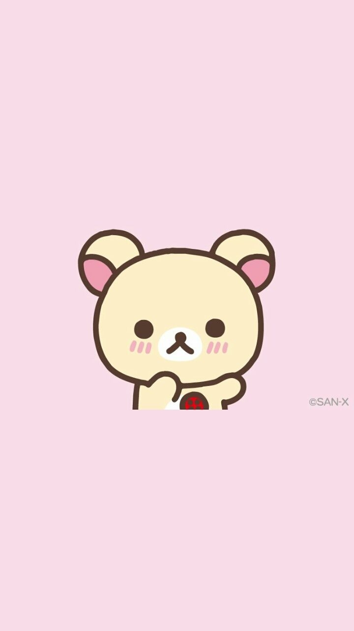 720x1280 Art, Background, Bear, Beautiful, Beauty, Cartoon, Cute Baby, Drawing, Illustration, Iphone, Kawaii, Pink, Rilakkuma, San X, Wallpaper, We Heart It, Pink Background, Pastel Color, Korilakkuma, Pastel Art, Wallpaper Iphone, Iphone Art Bear, Cute, Phone