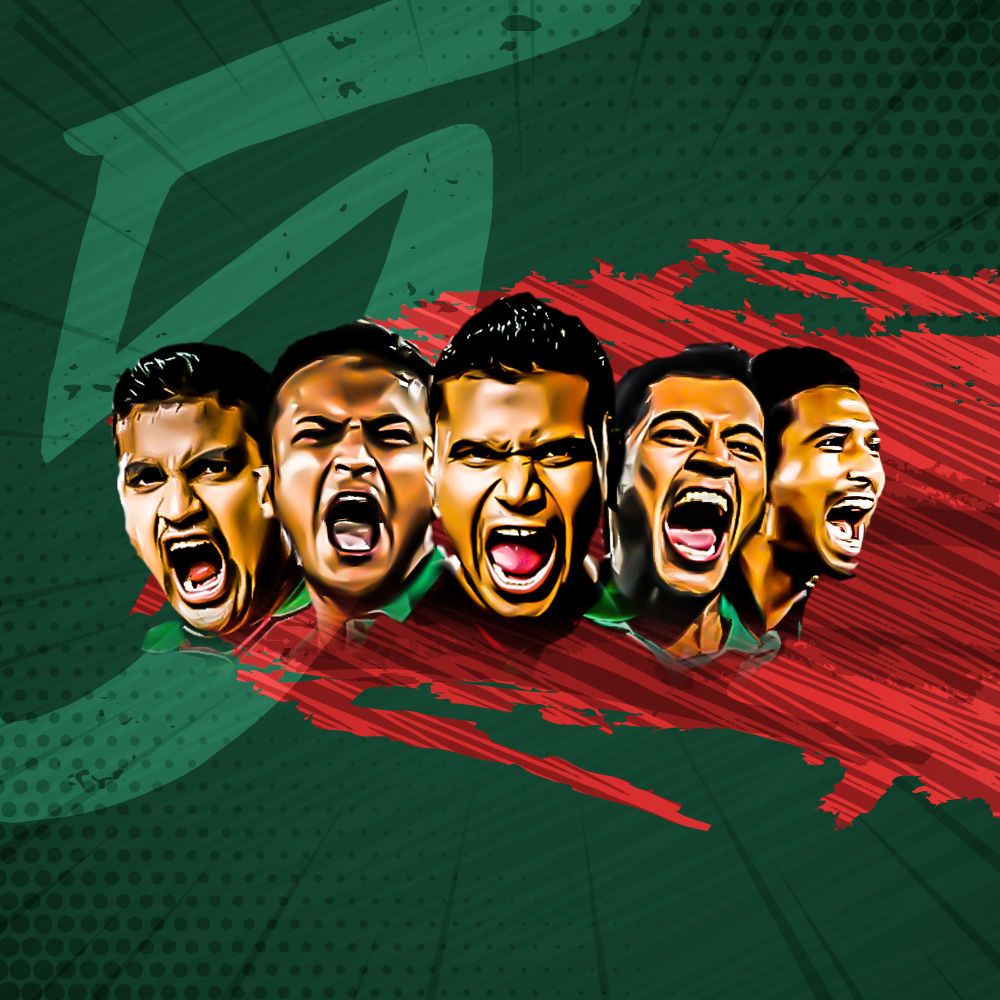 1000x1000 Together We Roar Bangladesh Cricket Team Wallpaper, Phone