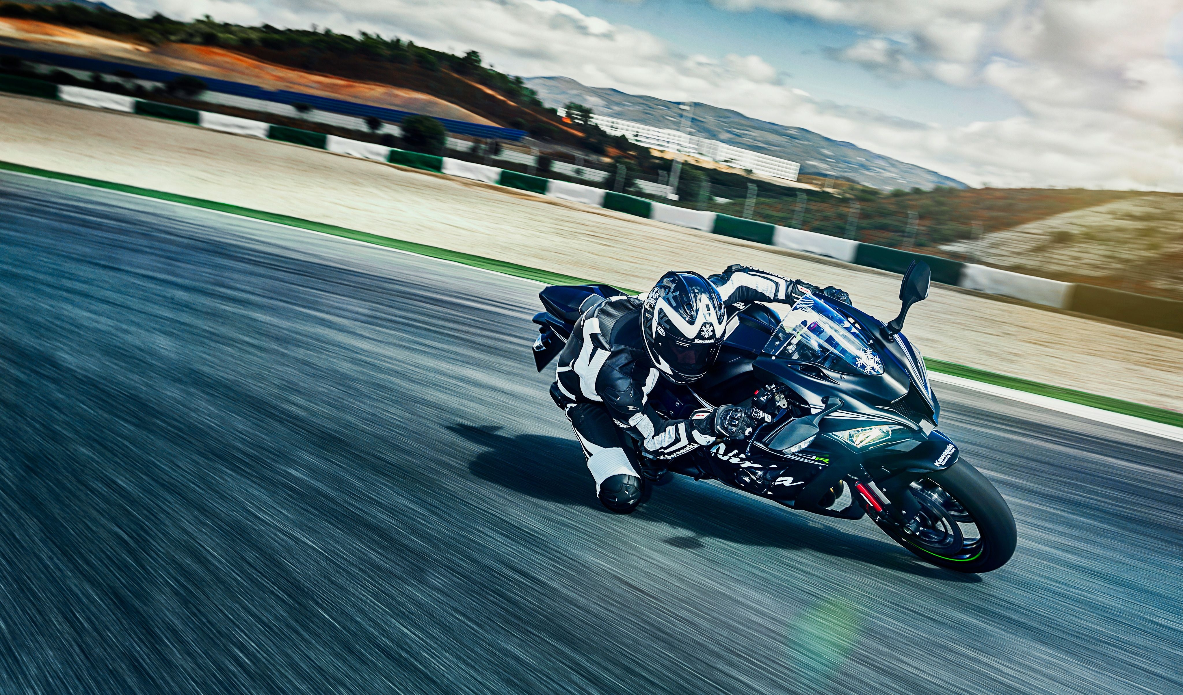 4100x2410 Kawasaki Ninja ZX 10R 4K Wallpaper, Winter Test Edition, Racing, Desktop